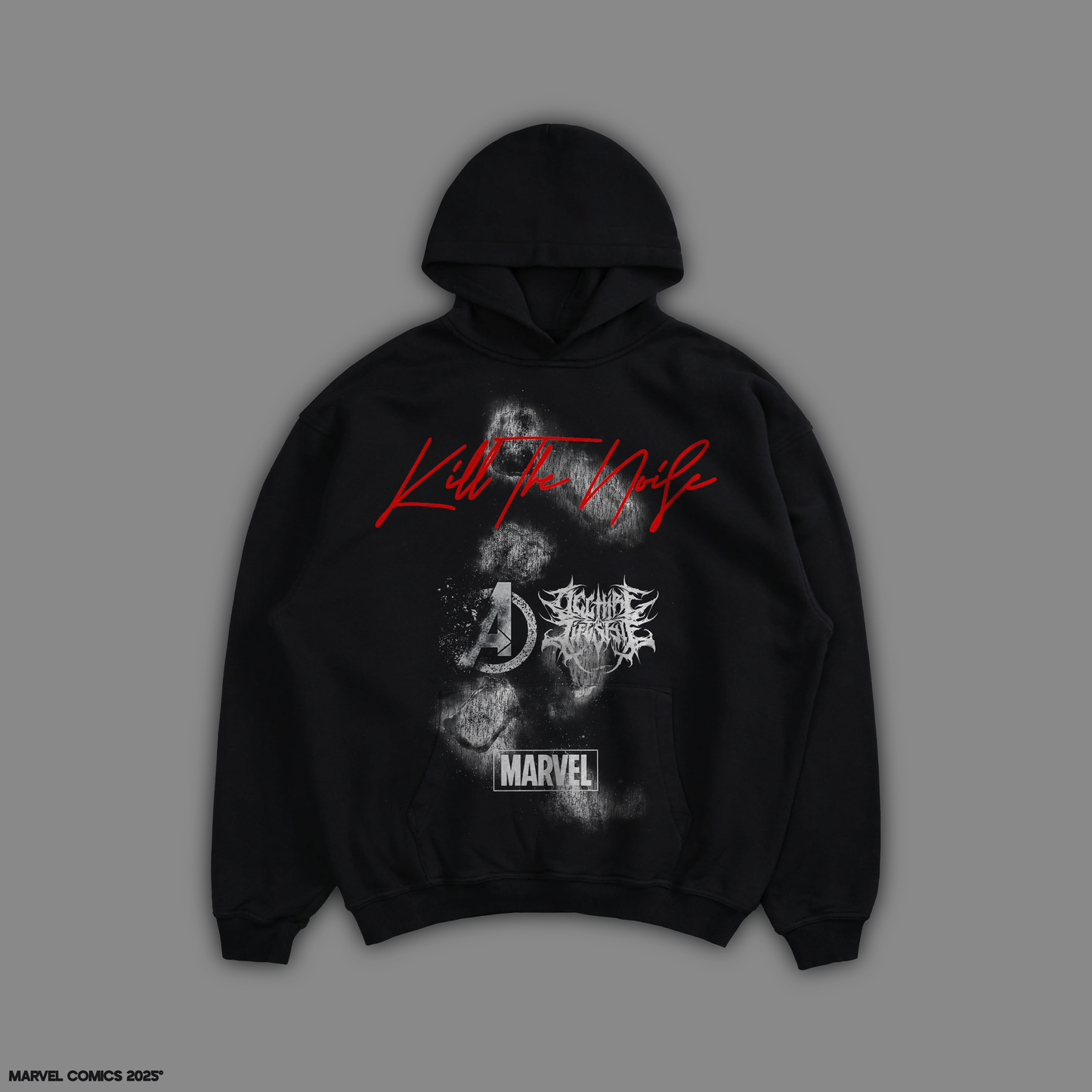 INEVITABLE 'LIMITED' DL:MADE 4060 TERRY HOODIE IN BLACK
