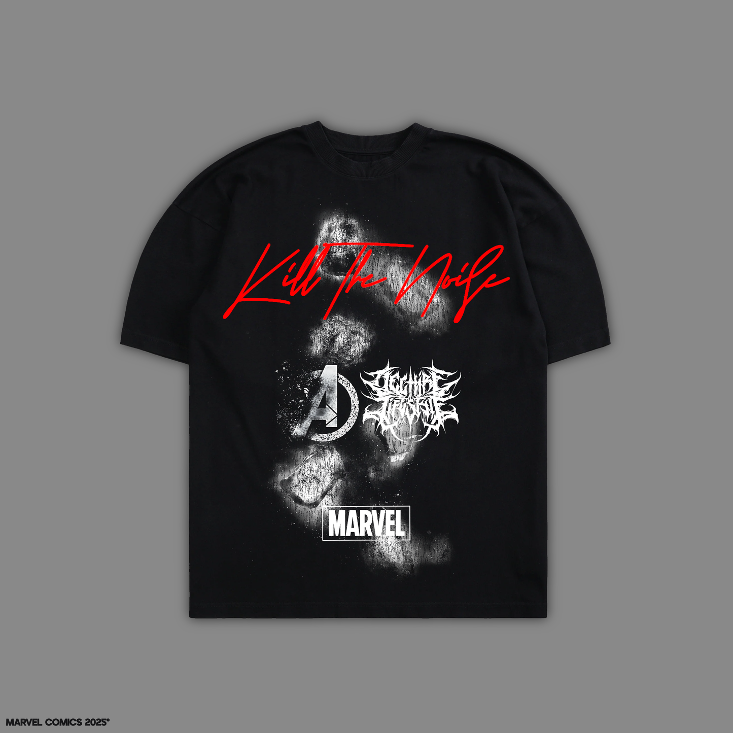 INEVITABLE 'LIMITED' 10oz OVERSIZED TEE IN BLACK