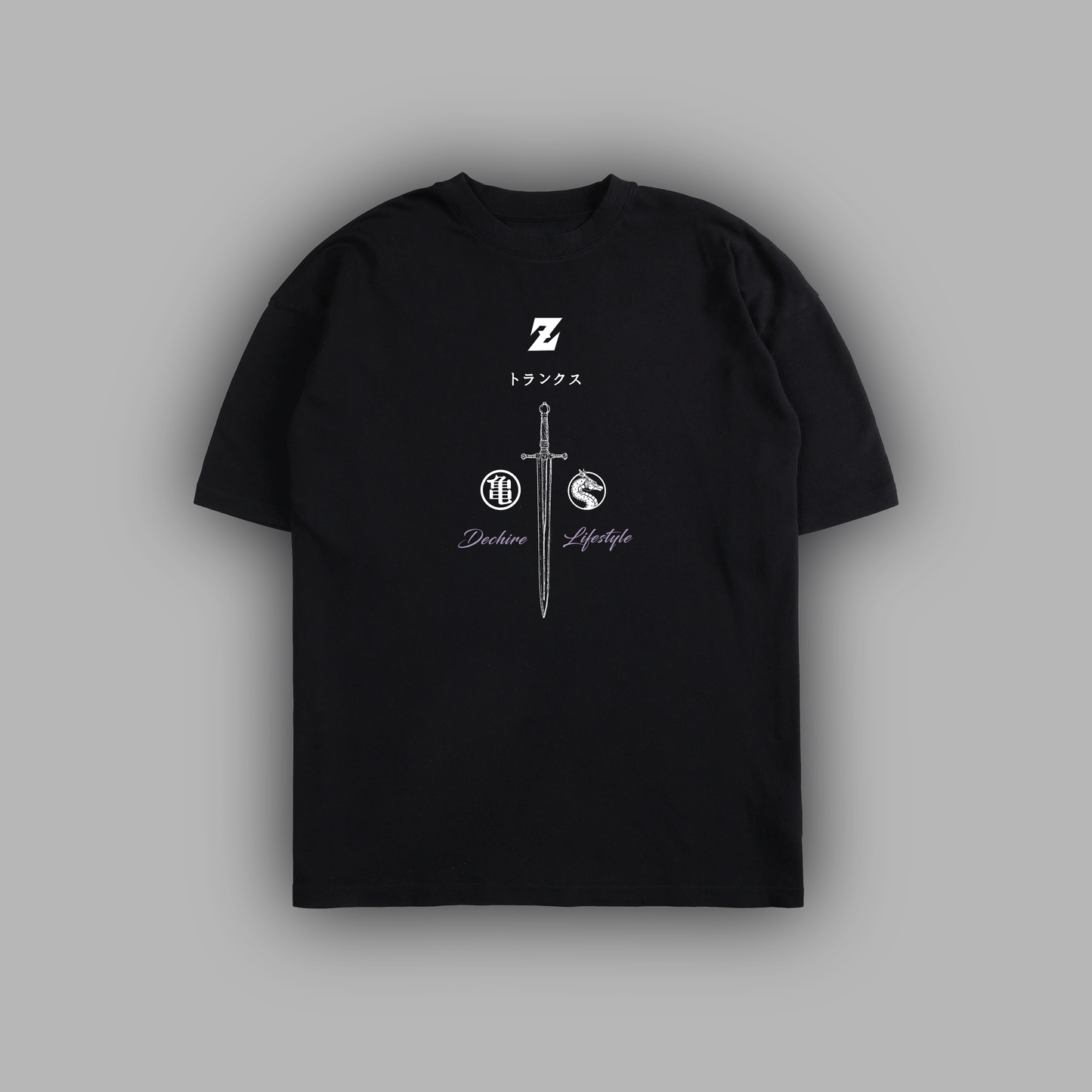 TRUNKS 00' '1 OF 200' OVERSIZED TEE IN BLACK