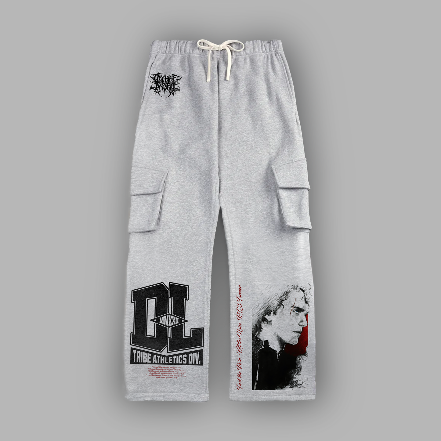 SHADOWS CARGO SWEATS IN ATHLETIC GRAY