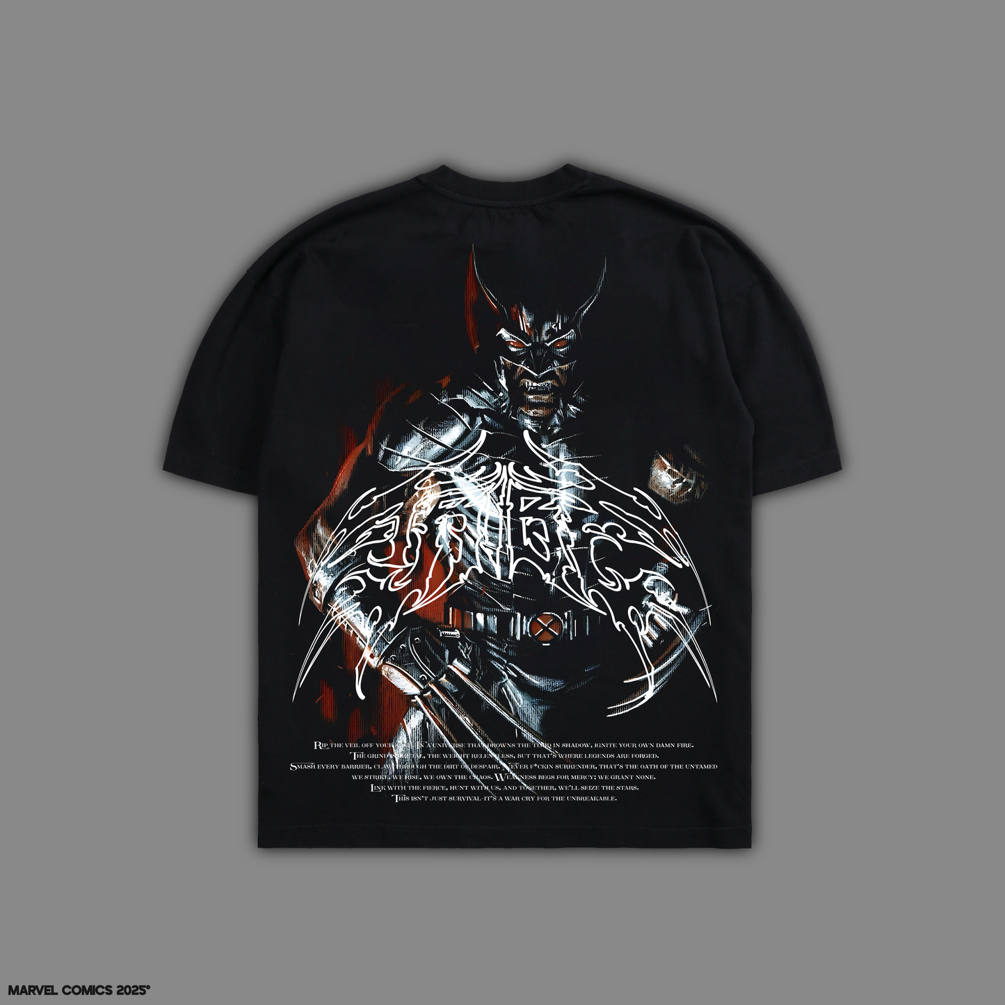 WOLVERINE: X-FORCE 'LIMITED' 10oz OVERSIZED TEE IN BLACK