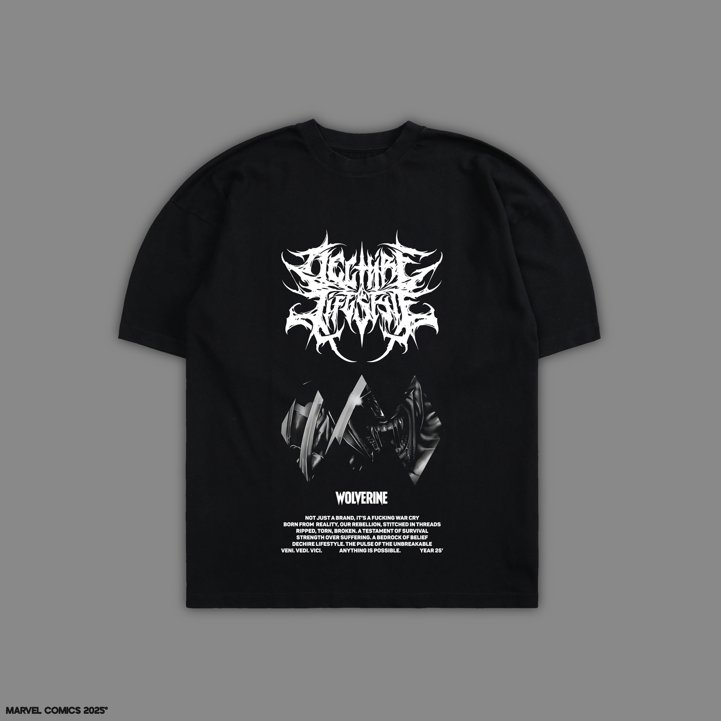 WOLVERINE: X-FORCE 'LIMITED' 10oz OVERSIZED TEE IN BLACK