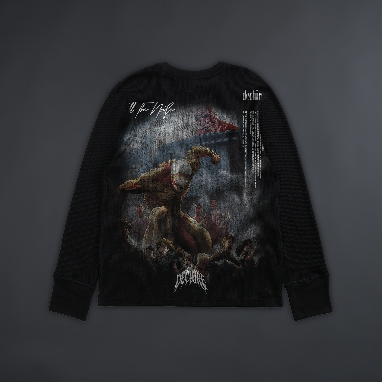 BREACH OF WALL MARIA || FOG® x DL® ESSENTIAL LS TEE IN MIDNIGHT