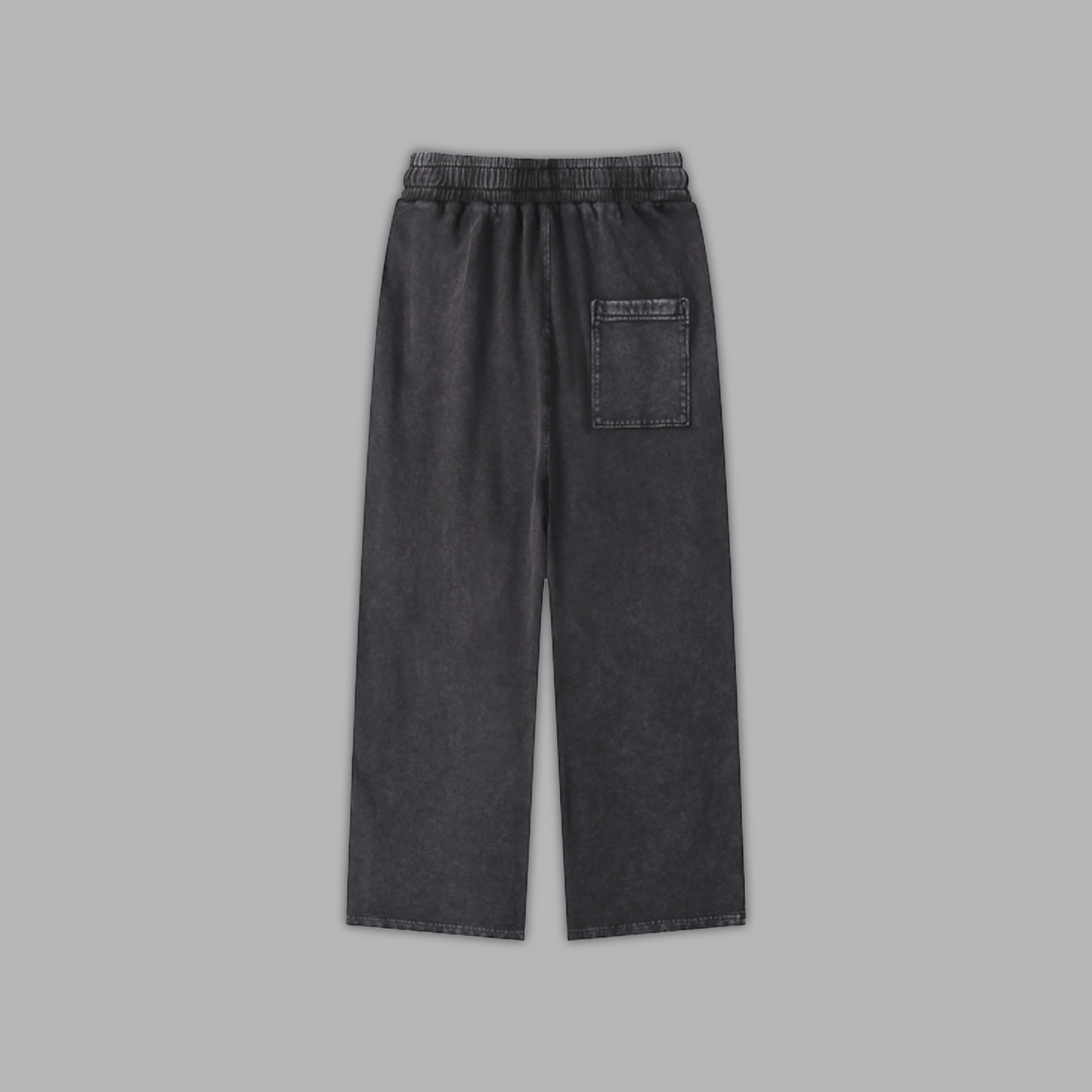 SOA V2 'LIMITED' ACID WASHED WIDE LEG LOUNGE SWEATS IN BLACK