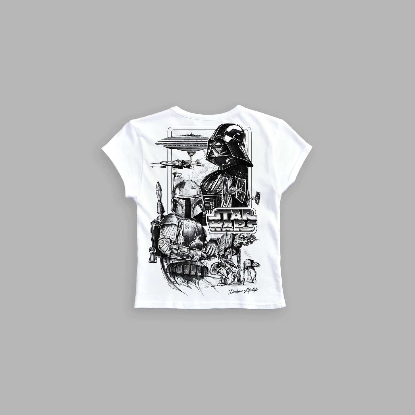 EMPIRE '1 OF 50' CORE CROPPED BABY TEE IN WHITE