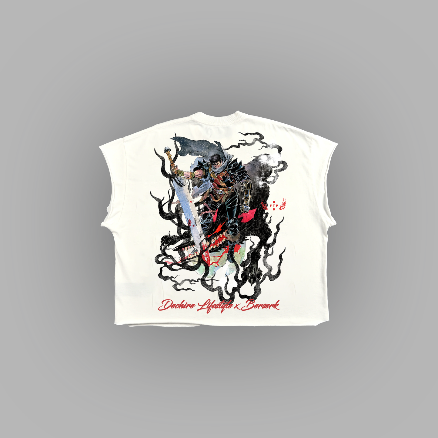 BERSERKER LOOSE MUSCLE TEE IN WHITE