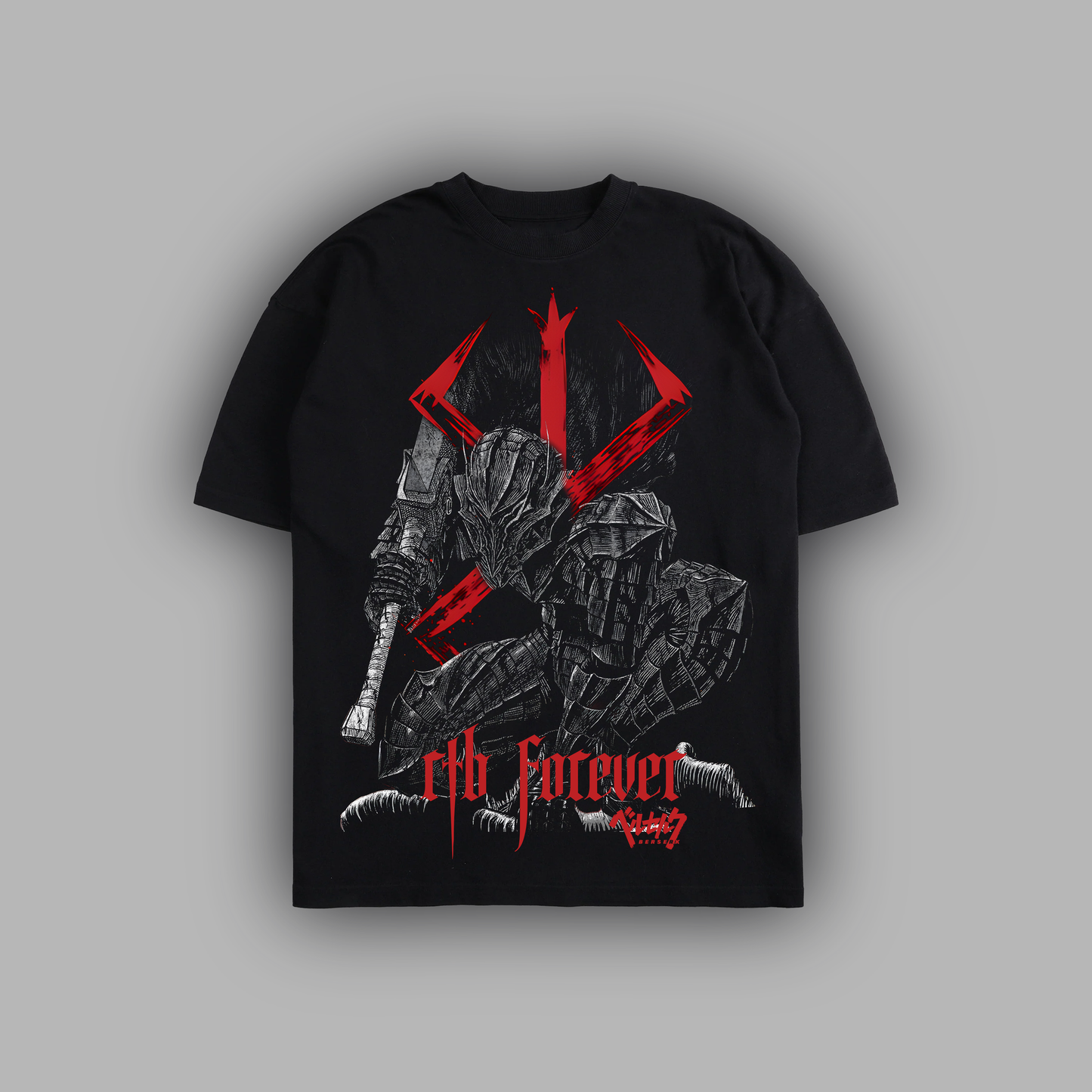 CURSED ARMOR 'LIMITED' 6oz OVERSIZED TEE IN BLACK