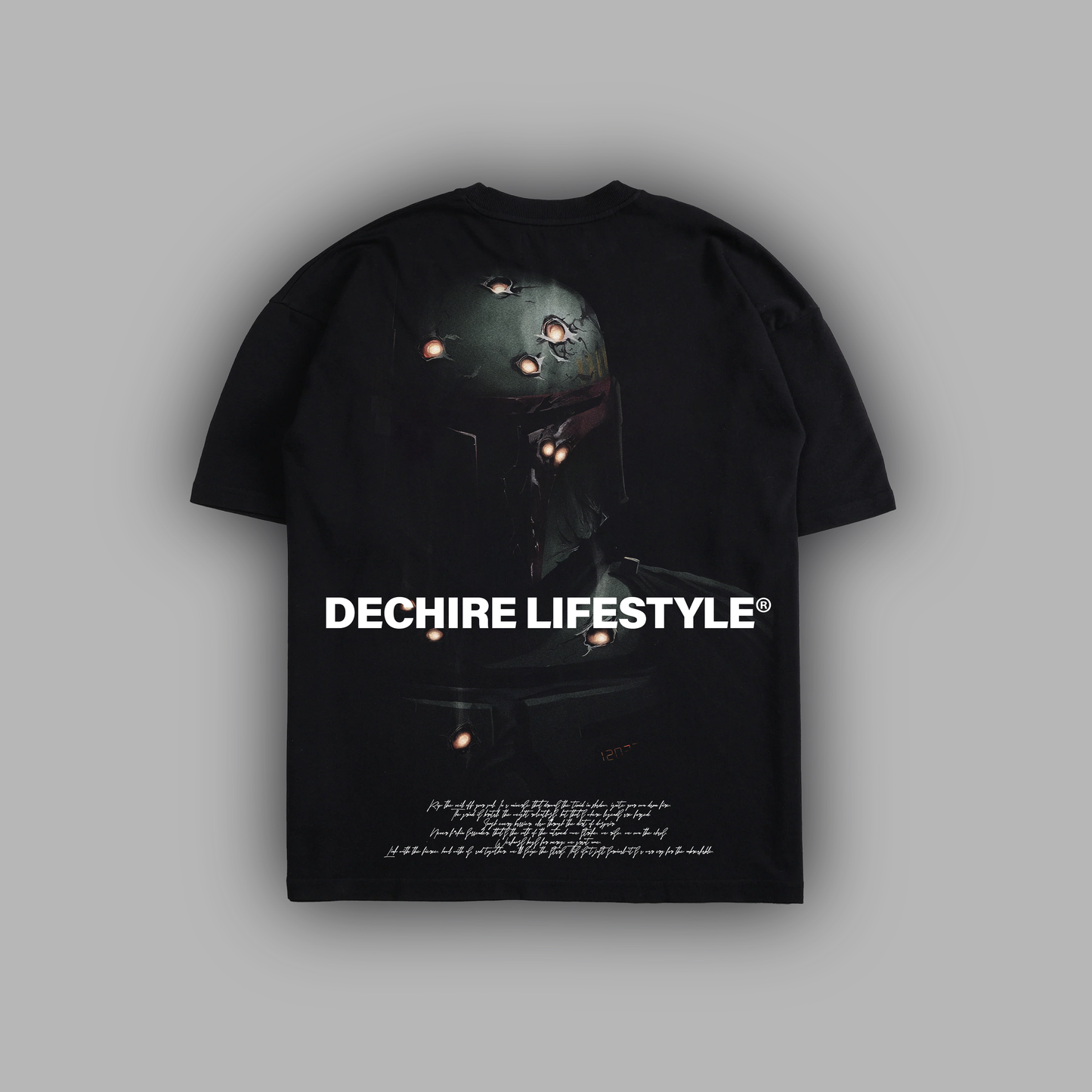 BOBA FETT: BOUNTY HUNTER 'LIMITED' 8oz OVERSIZED TEE IN BLACK