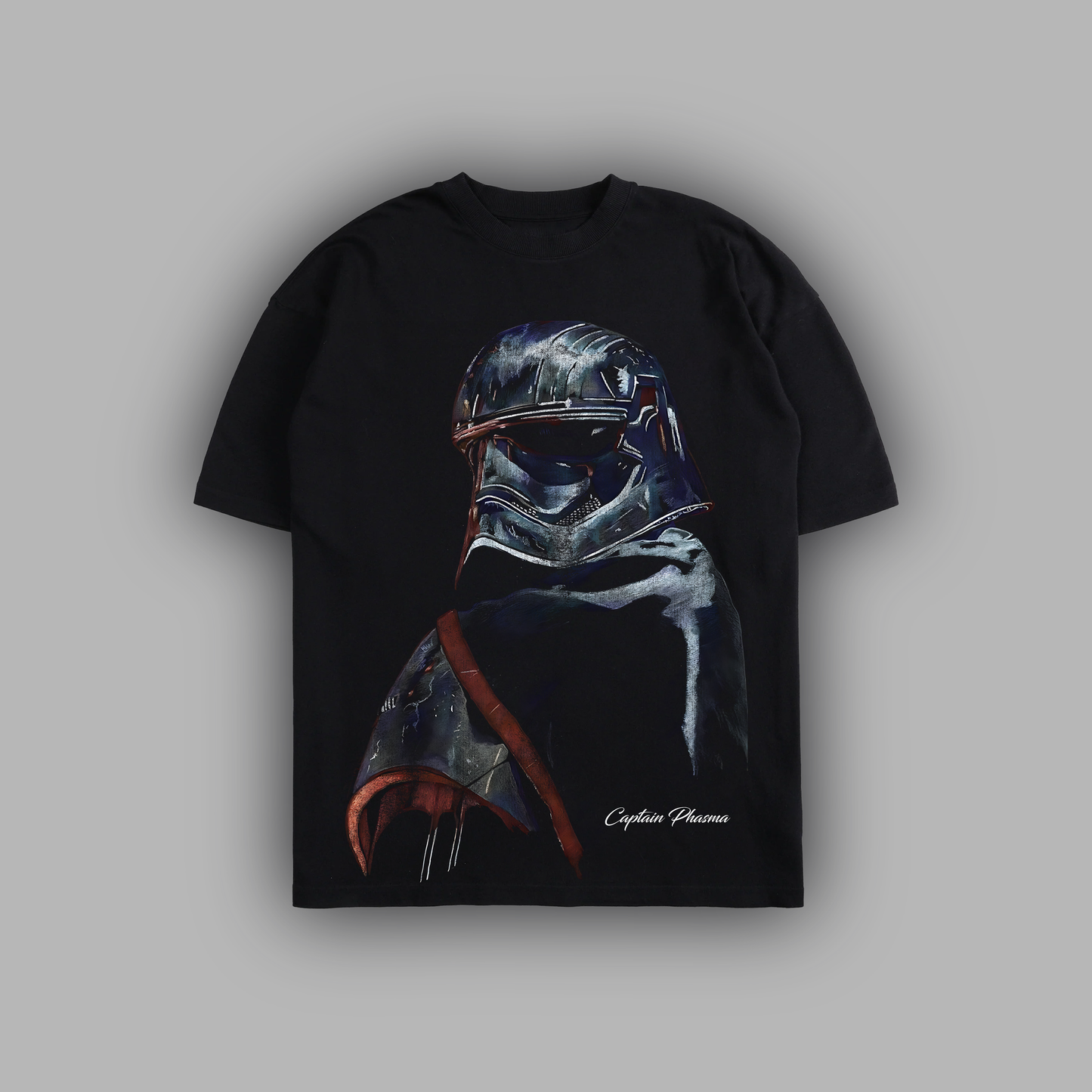 CAPTAIN PHASMA 'LIMITED' 8oz OVERSIZED TEE IN BLACK