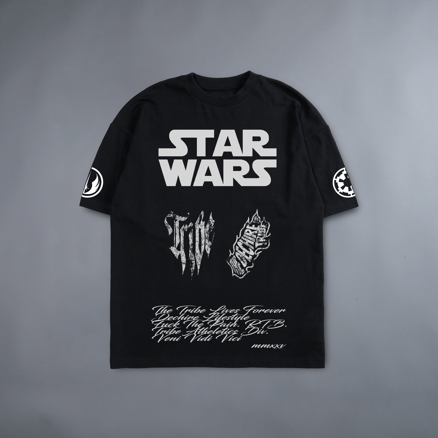 CLONE WARS '1 OF 50'' DROP SHOULDER TEE IN BLACK