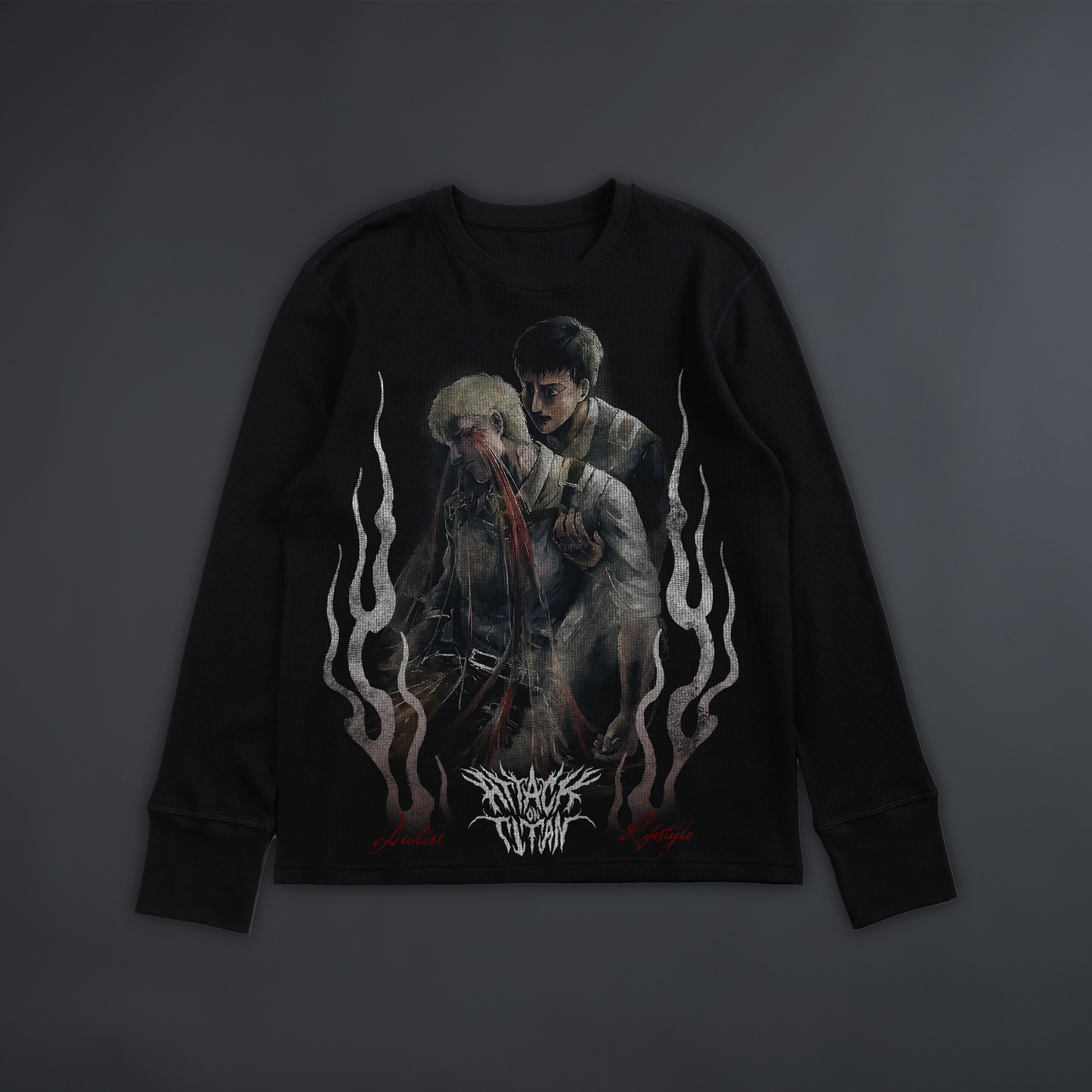 BREACH OF WALL MARIA || FOG® x DL® ESSENTIAL LS TEE IN MIDNIGHT