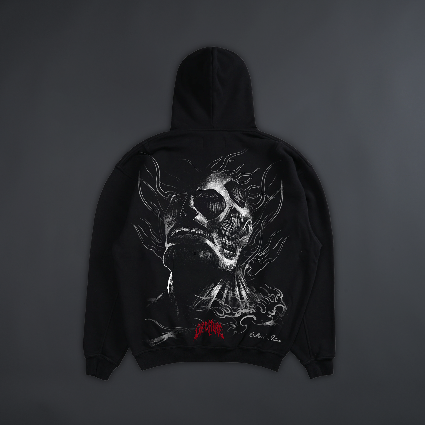 COLOSSAL 'LIMITED' HEAVYWEIGHT OVERSIZED HOODIE IN BLACK