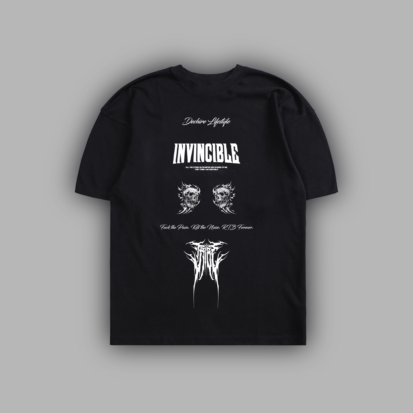 CONQUEST v. MARK 'LIMITED' 6.8oz OVERSIZED TEE IN BLACK