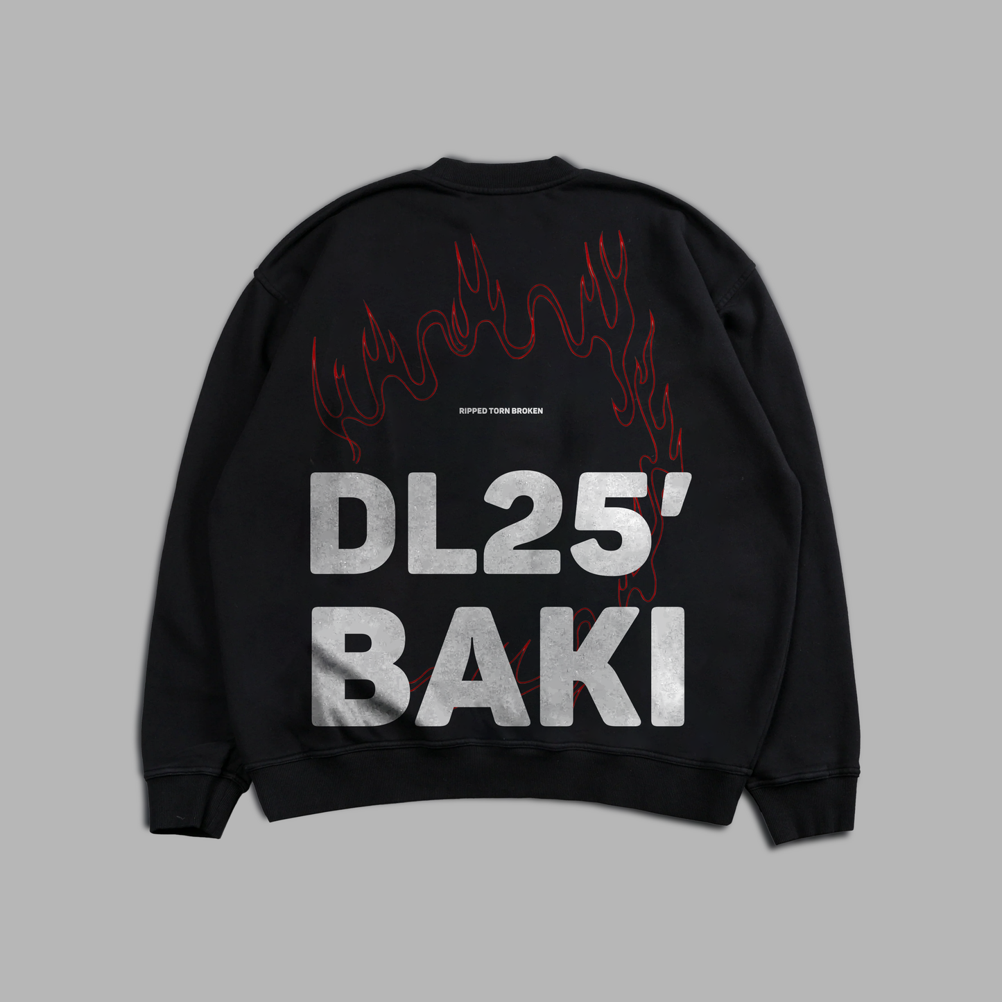 BUILT TO BURY CREWNECK IN SHADOW BLACK