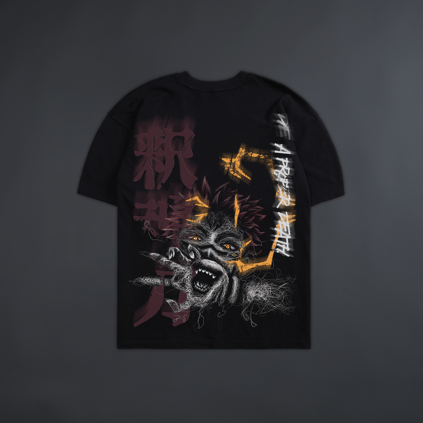 A PROPER DEATH 'LIMITED' OVERSIZED TEE IN BLACK