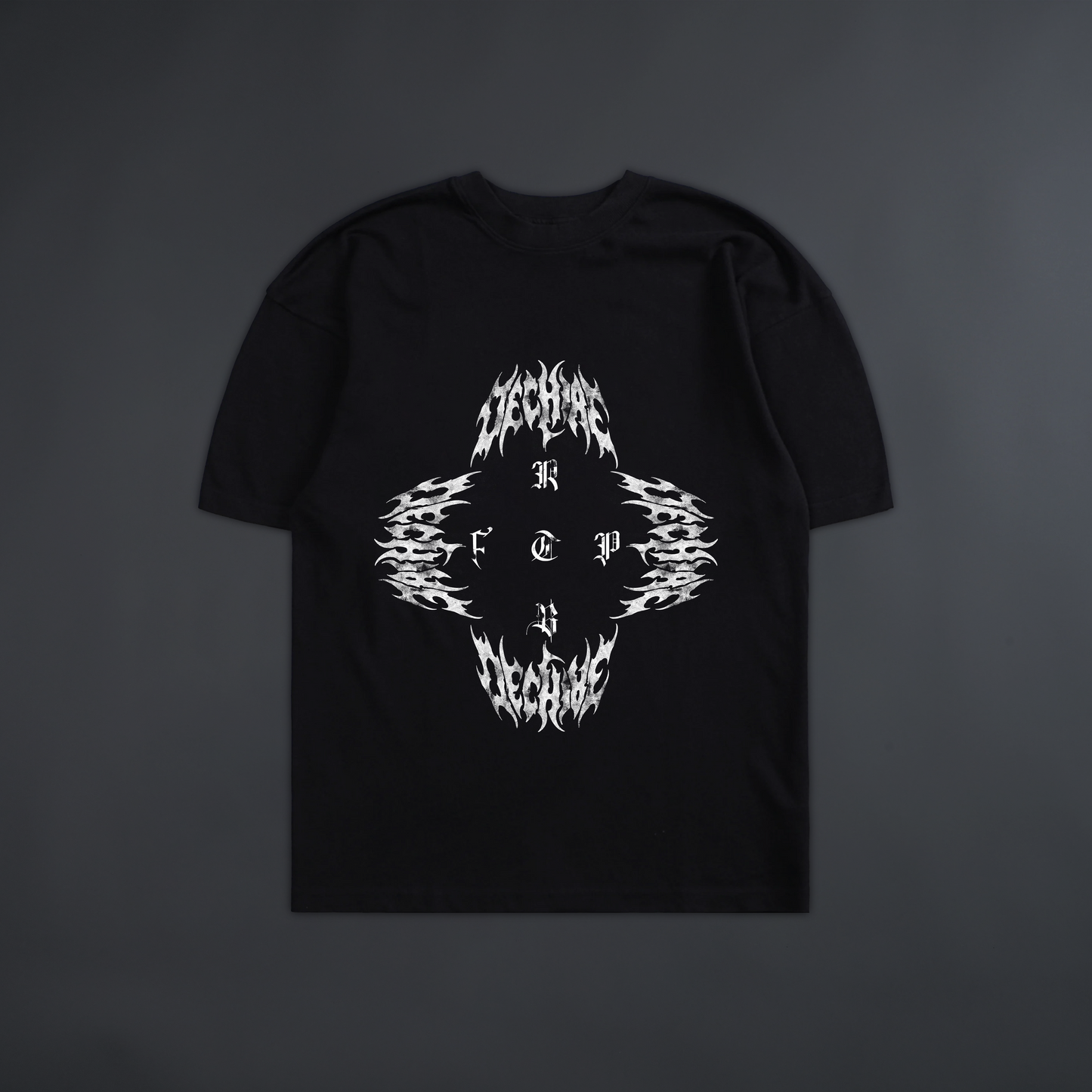 A PROPER DEATH 'LIMITED' OVERSIZED TEE IN BLACK