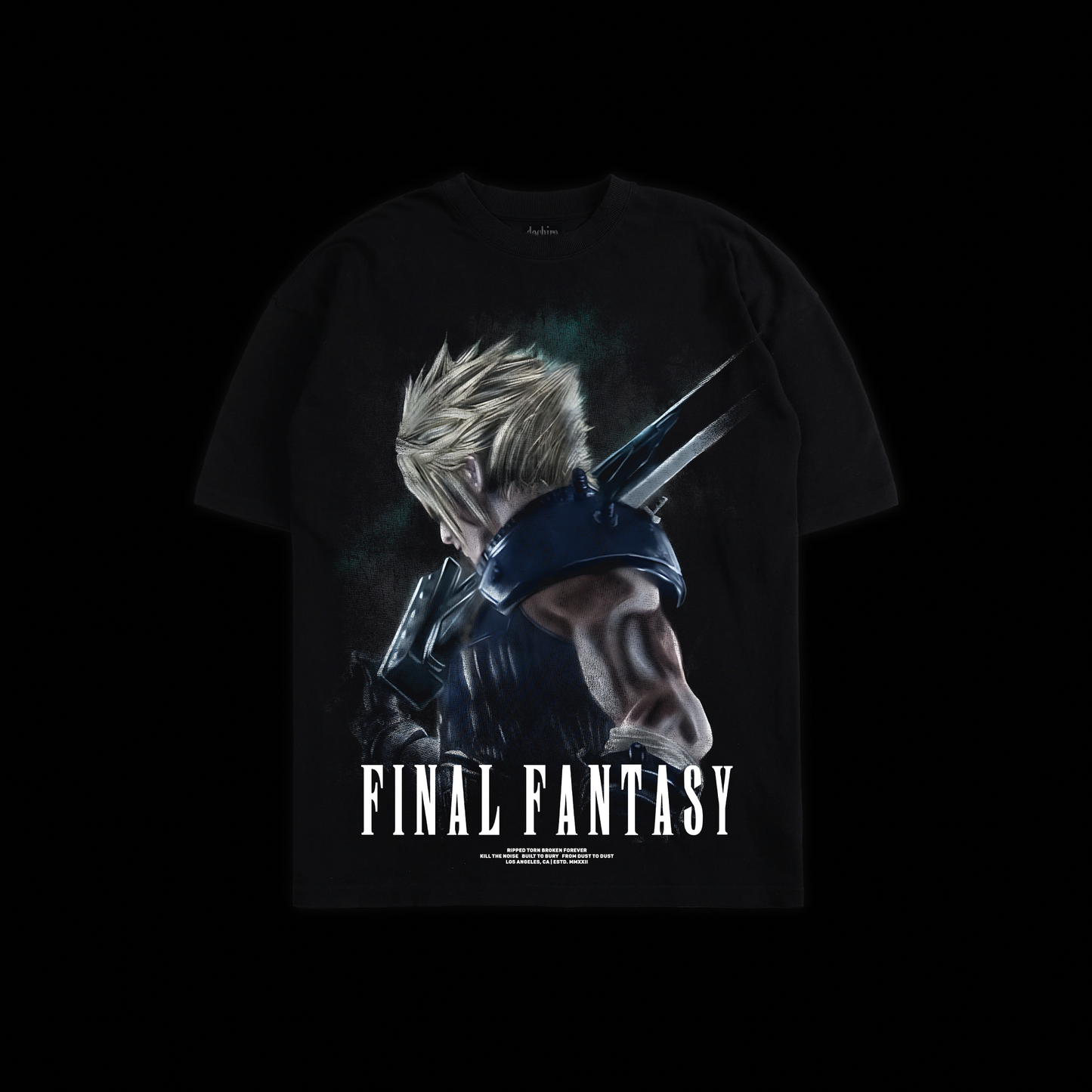 FF | CLOUD STRIFE 'LIMITED' OS TEE IN BLACK