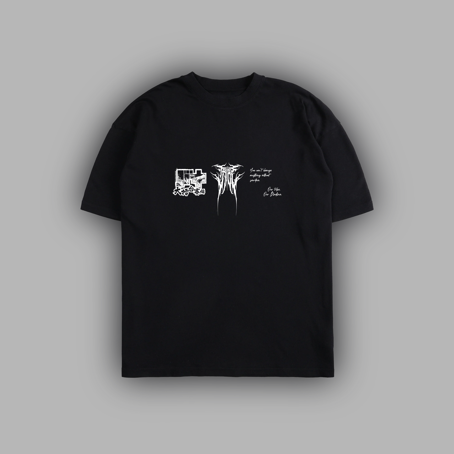 DOPPO:GRANDMASTER 'LIMITED' 6oz OVERSIZED TEE IN BLACK
