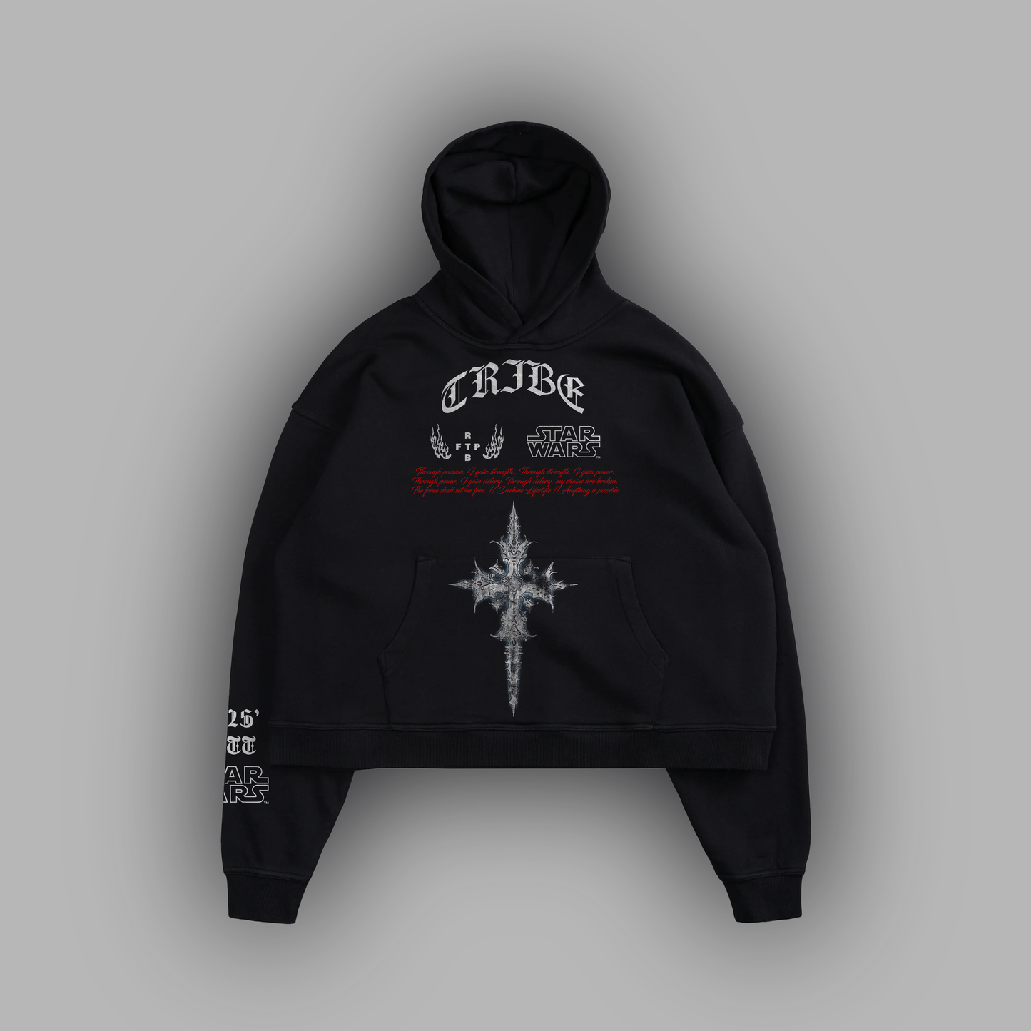 45th ANNIVERSARY EDITION EP. V "1 OF 50" BOX CUT HOODIE IN CHARCOAL