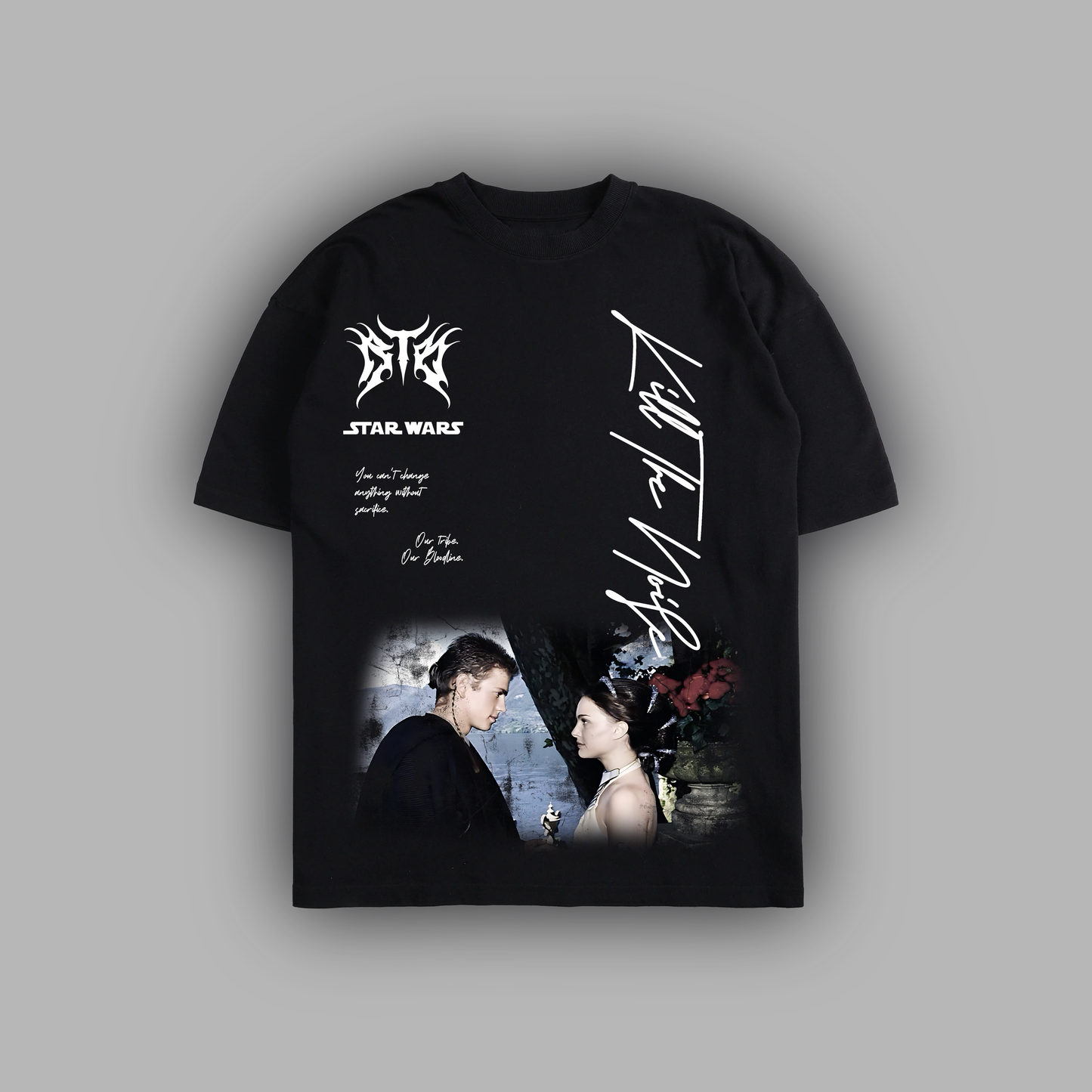 EP. II ATTACK OF THE CLONES 'LIMITED' 8oz OVERSIZED TEE IN BLACK