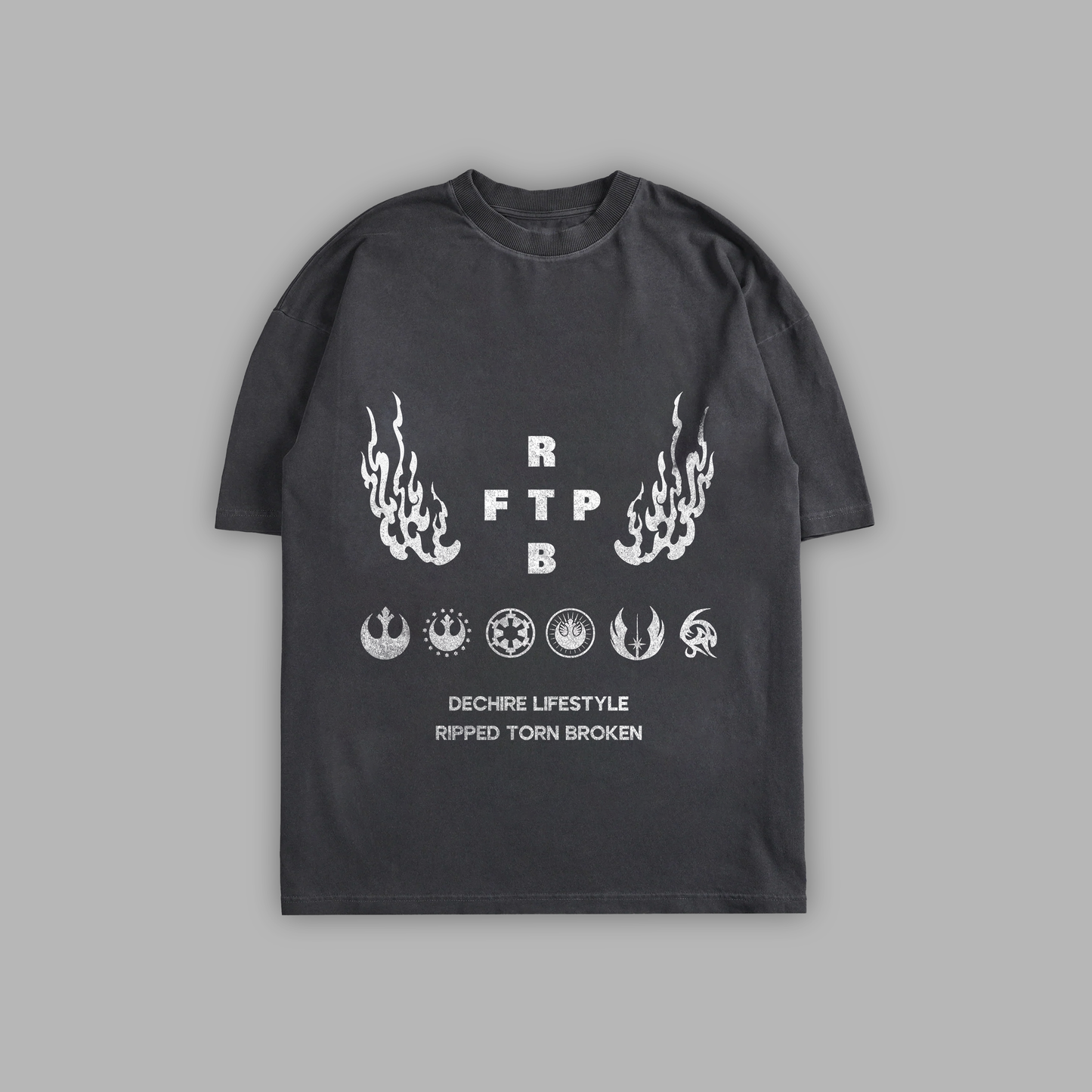 EP. IV A NEW HOPE 'LIMITED' 8oz OVERSIZED TEE IN WASHED GREY