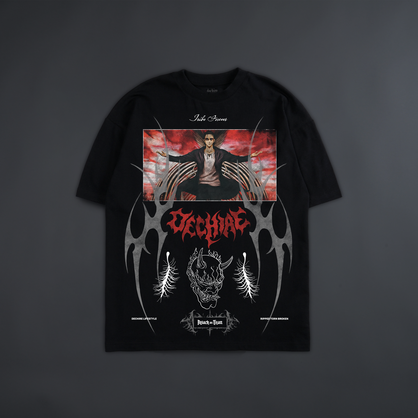 THE DOOMSDAY TITAN '1 OF 200' OVERSIZED TEE IN BLACK