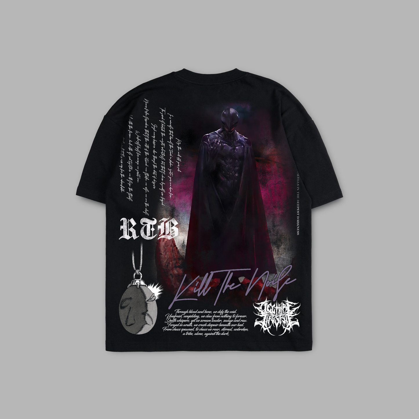 FEMTO: REBORN 'LIMITED' 6oz OVERSIZED TEE IN BLACK