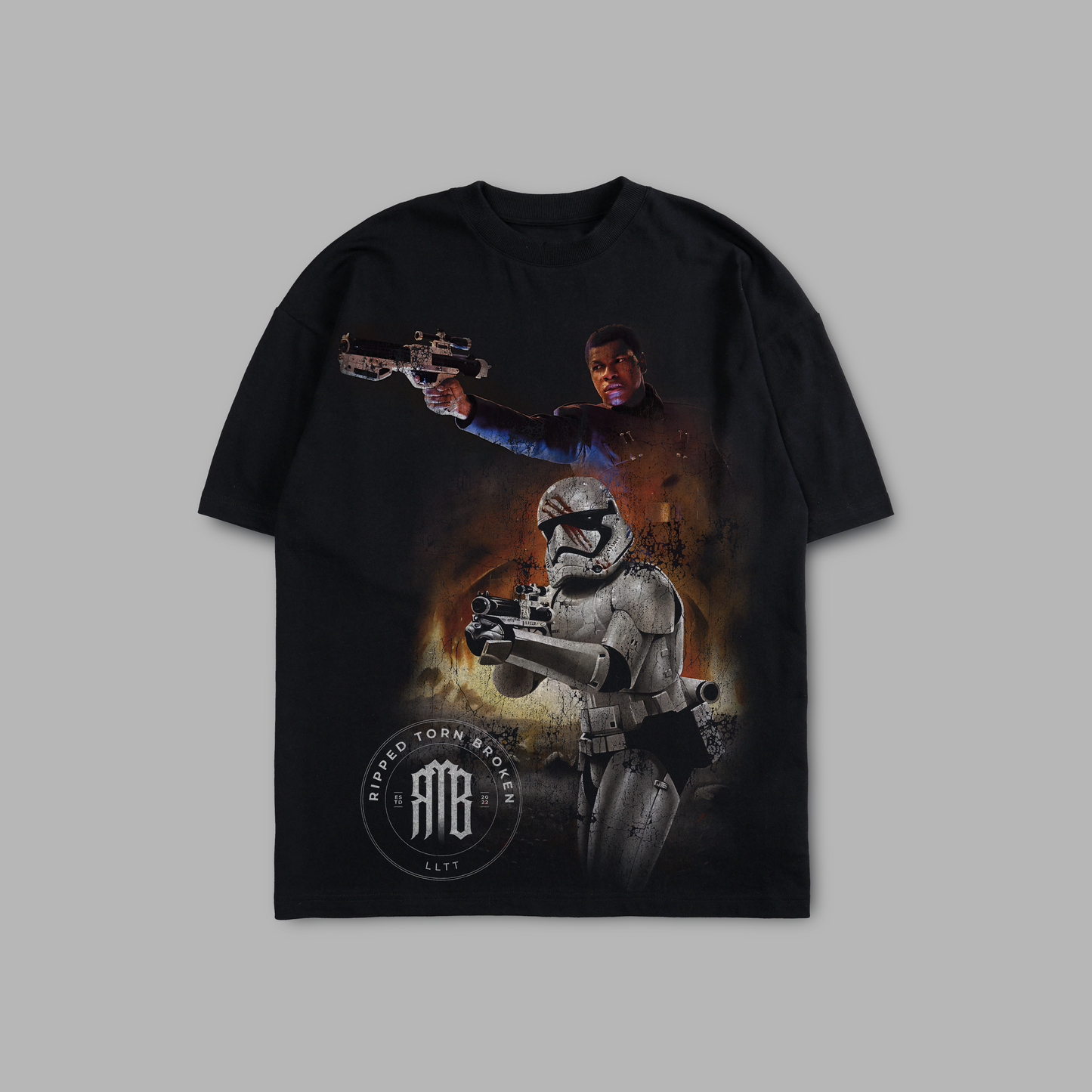 FN-2187 'LIMITED' 8oz OVERSIZED TEE IN BLACK