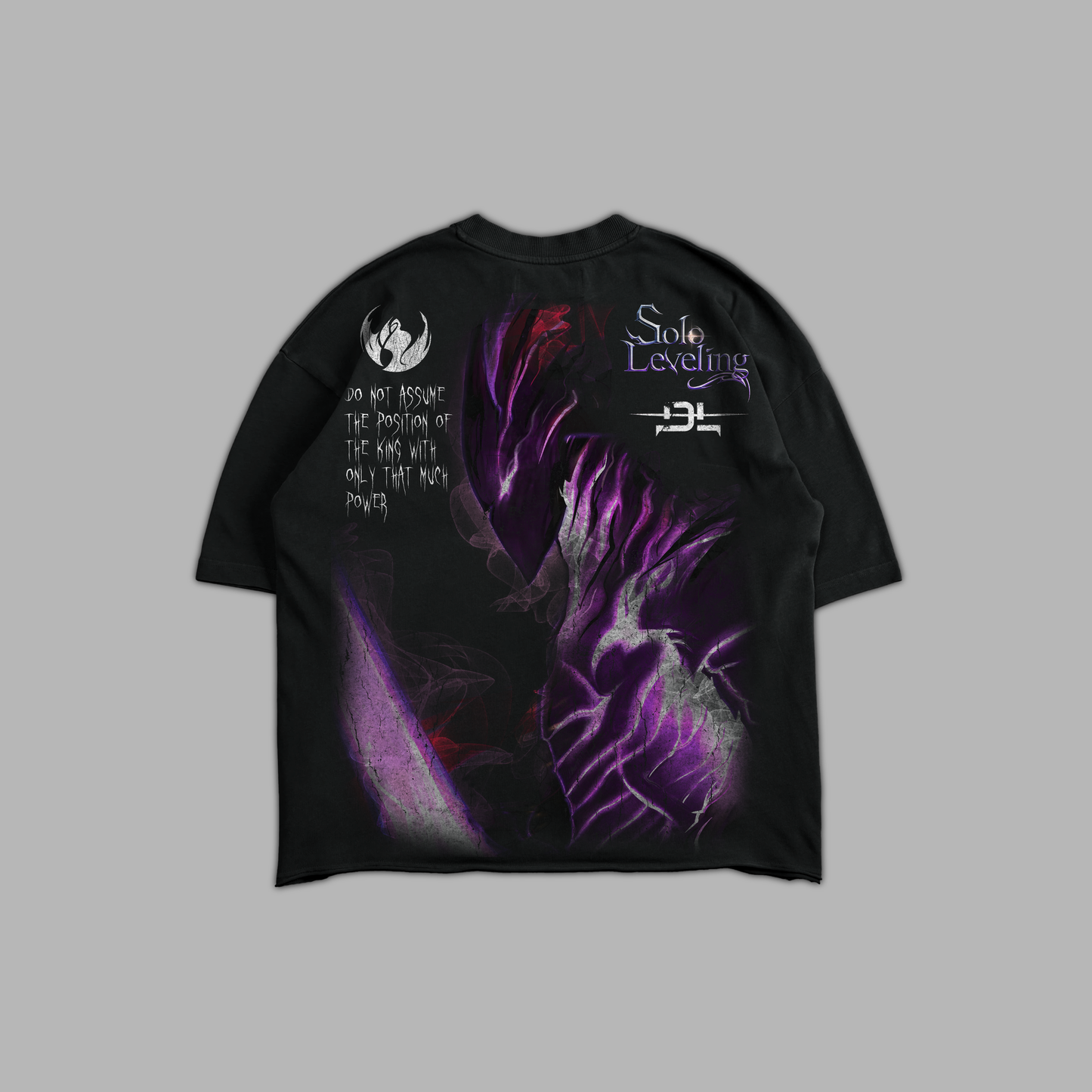 IGIRS THE BLOODRED 'LIMITED' RAW HEM OS TEE IN BLACK