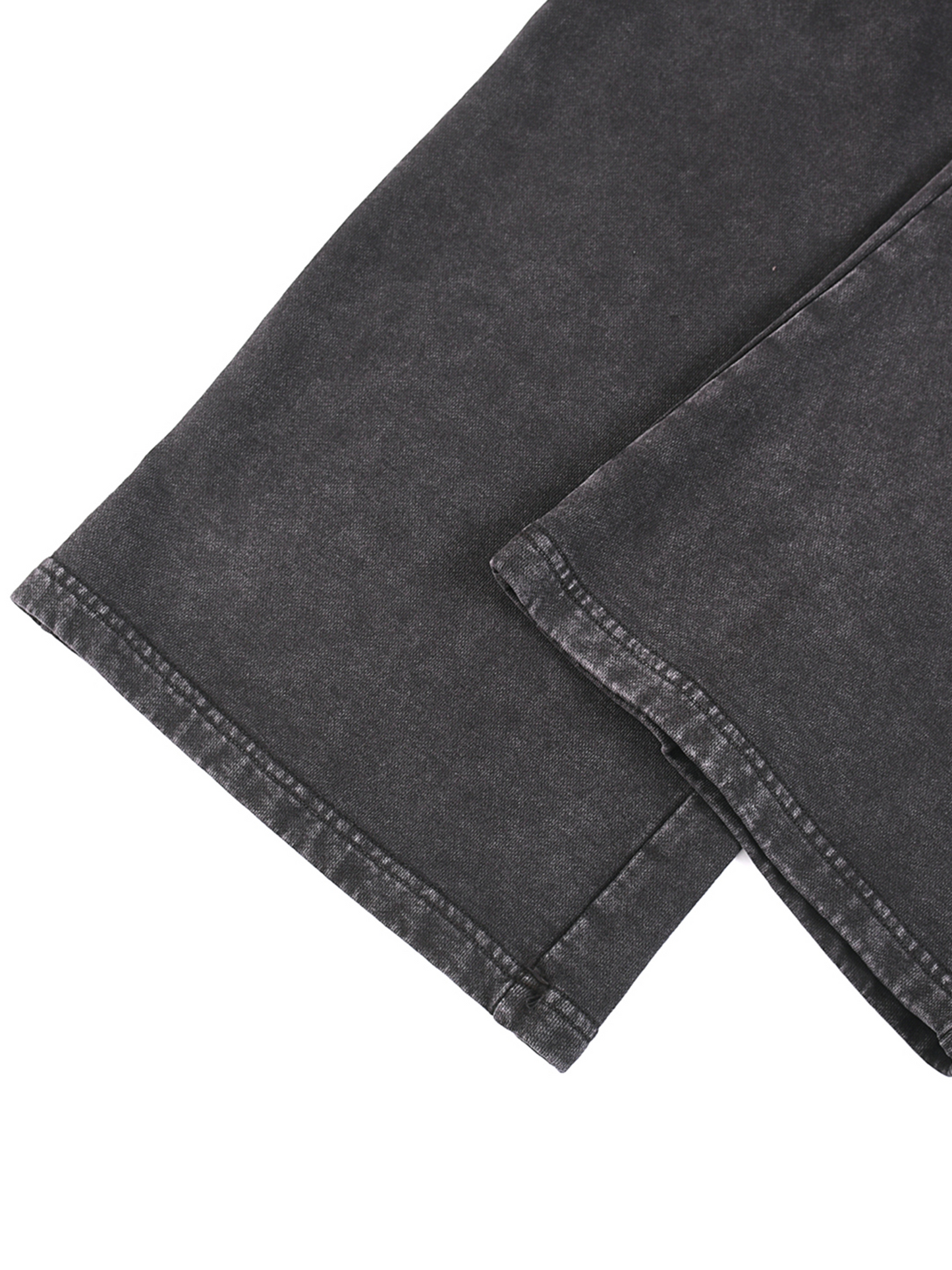 THE PUNISHER 'LIMITED' ACID WASHED WIDE LEG LOUNGE SWEATS IN BLACK