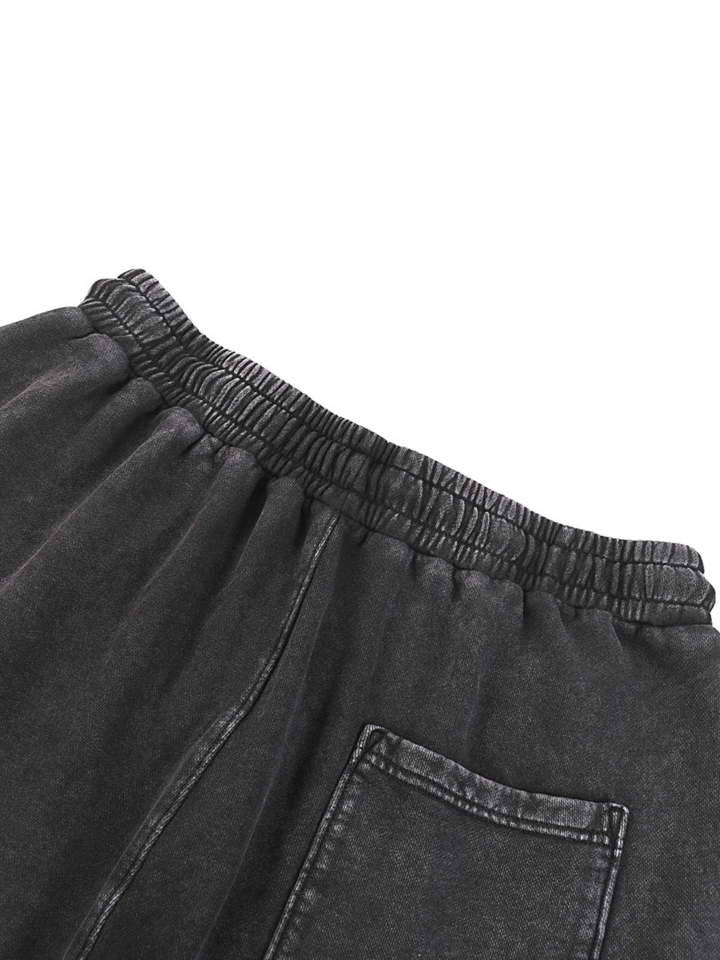 SOA V2 'LIMITED' ACID WASHED WIDE LEG LOUNGE SWEATS IN BLACK
