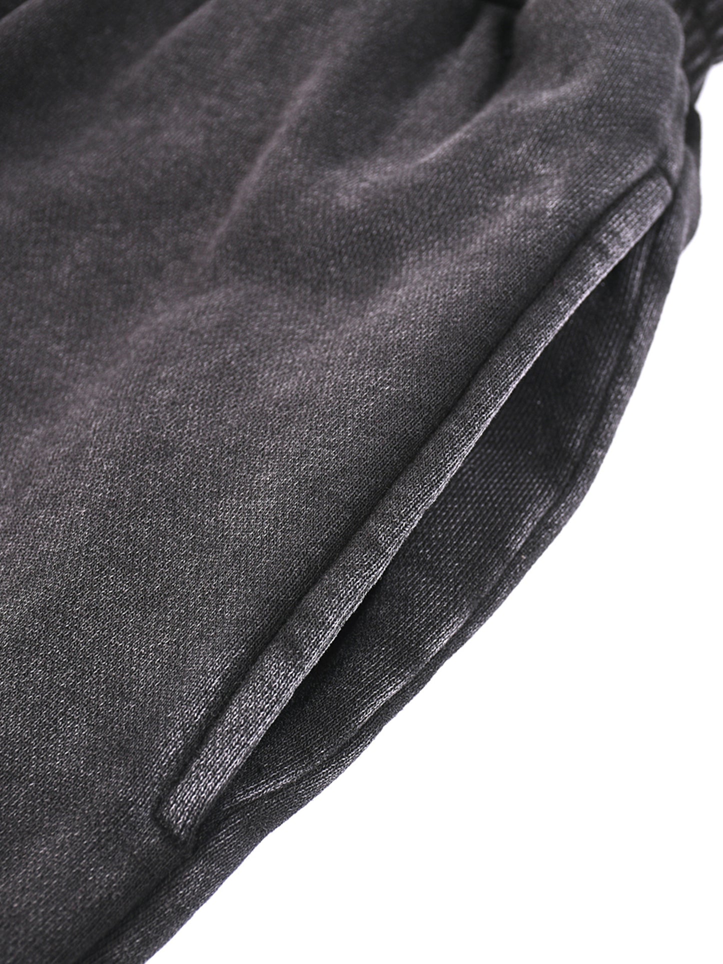 THE PUNISHER 'LIMITED' ACID WASHED WIDE LEG LOUNGE SWEATS IN BLACK