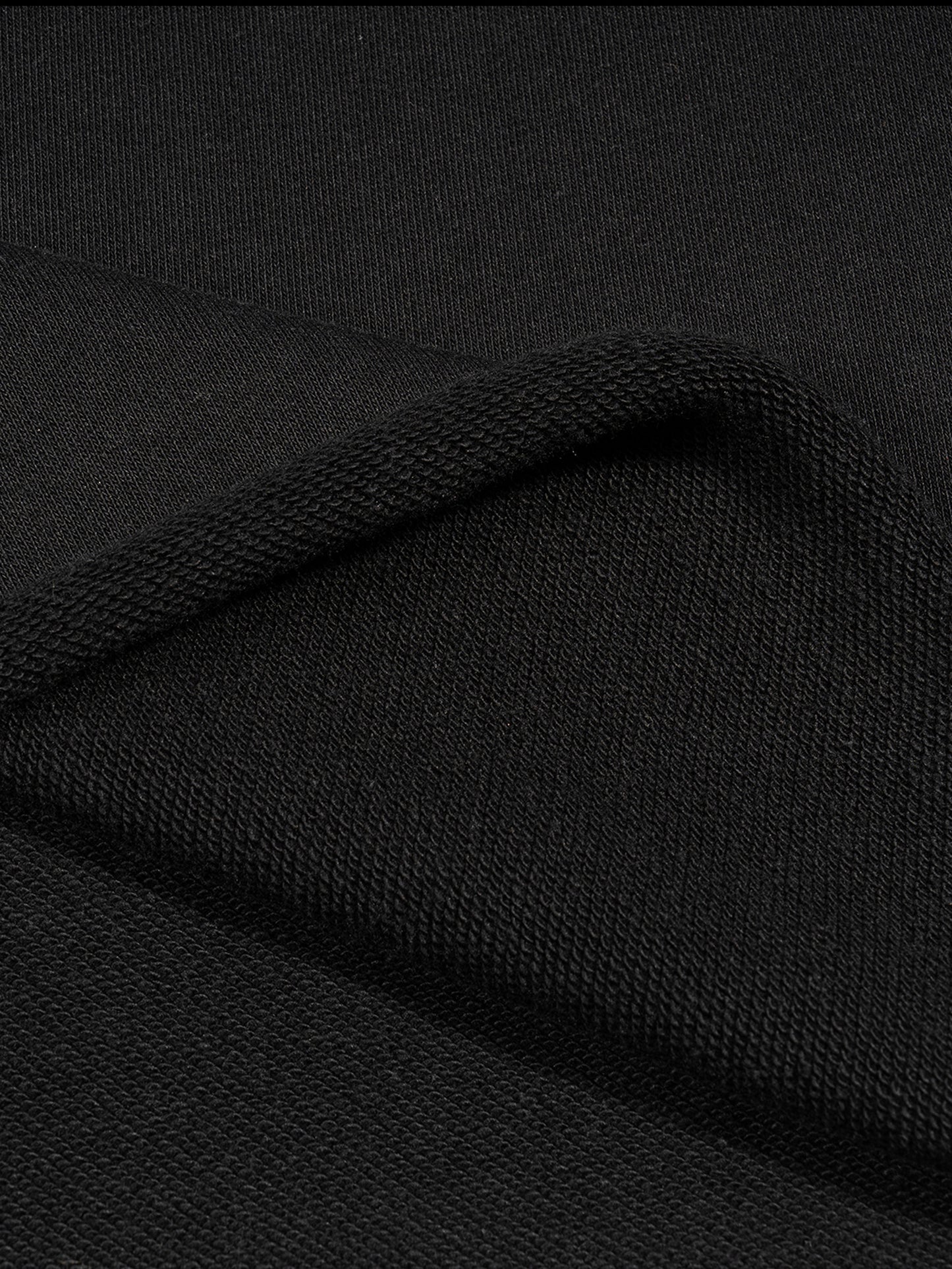 MASTER WINDU RAW EDGE BOXY MUSCLE TEE IN BLACK