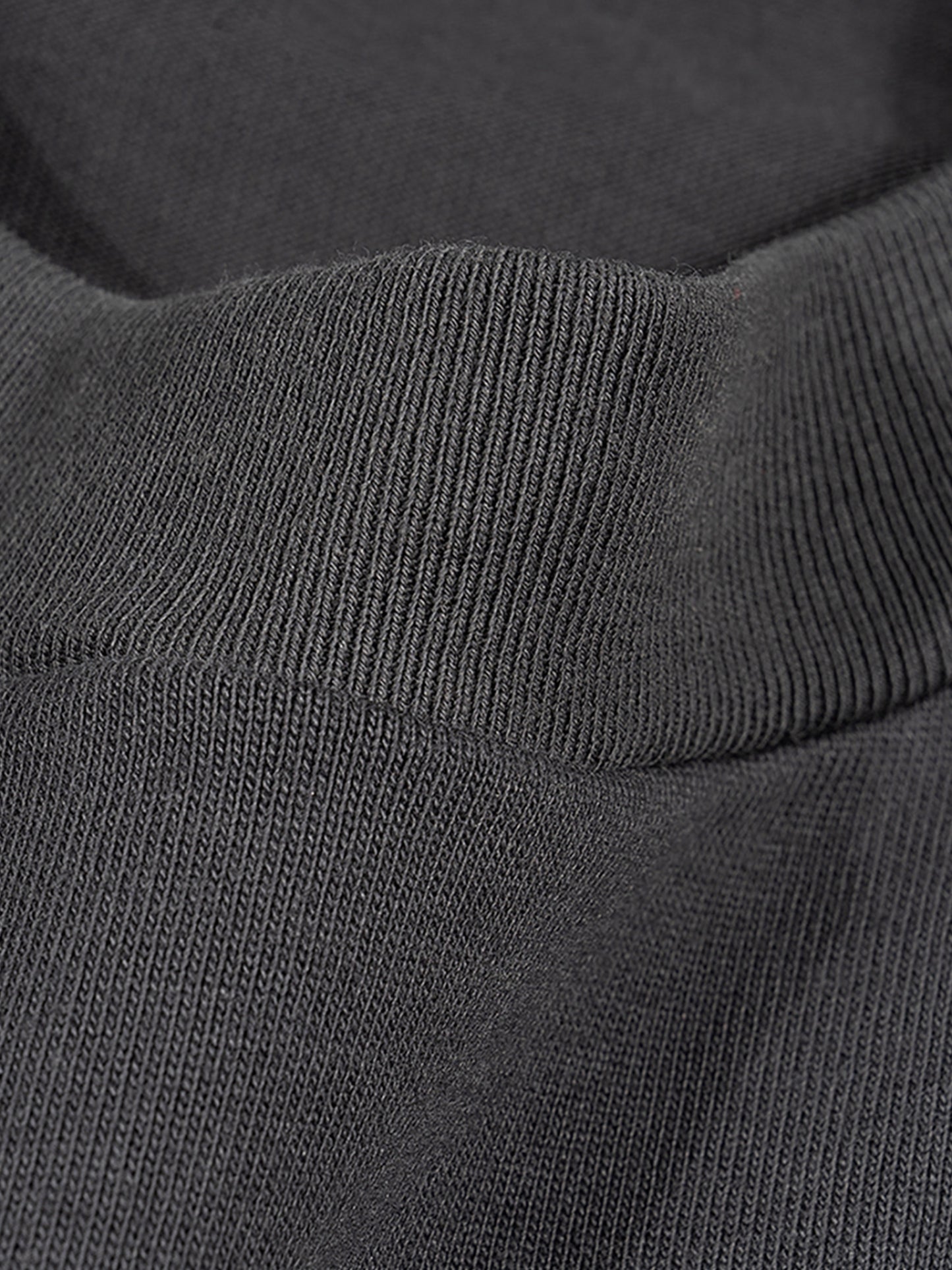 YUTA & RIKA:TOGETHER FOREVER FRENCH TERRY RAW HEM MUSCLE TEE IN GRAY