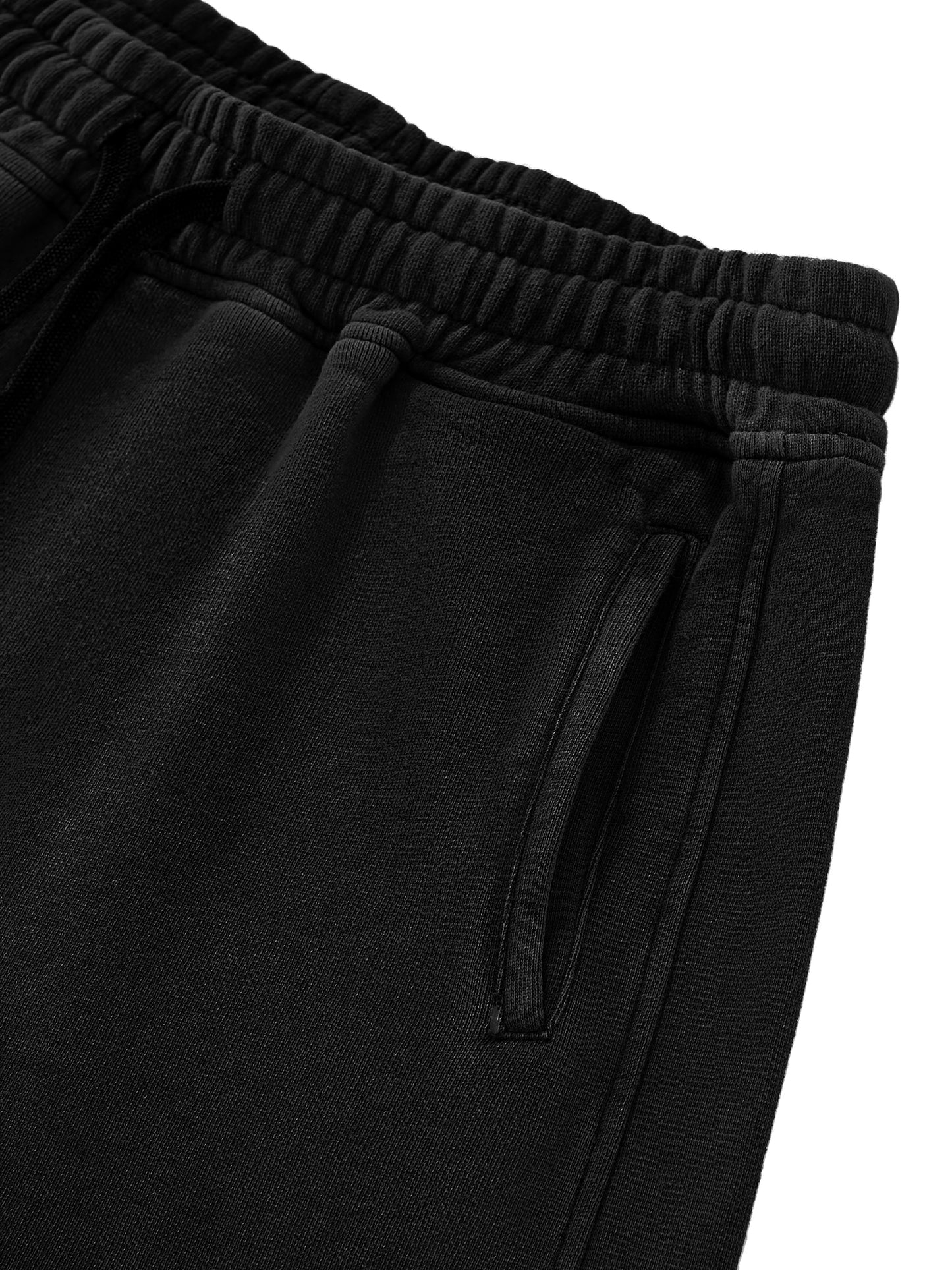 SNOW WASHED 'DAISY DUKES' SHORTS IN BLACK