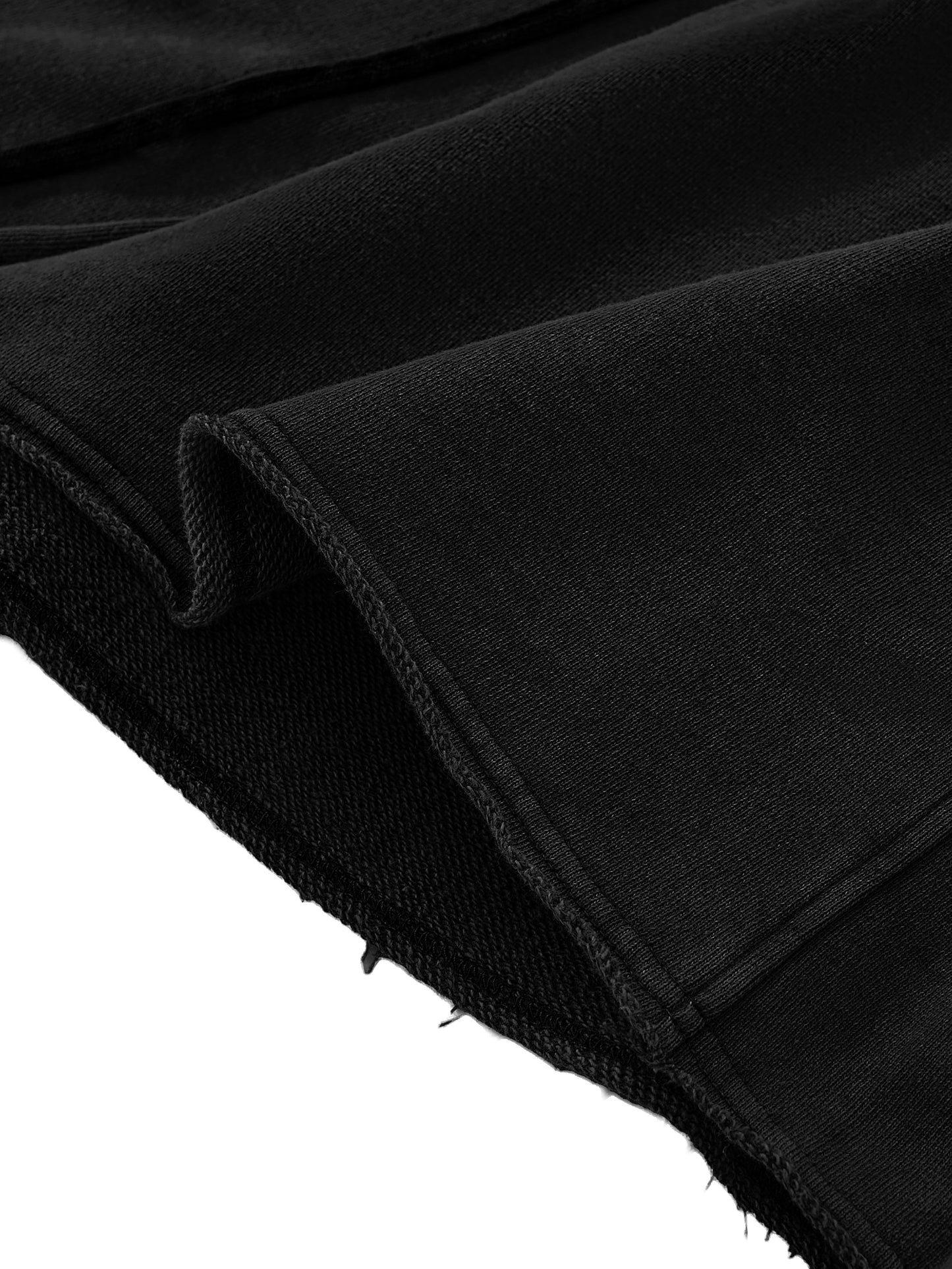 SNOW WASHED 'DAISY DUKES' SHORTS IN BLACK