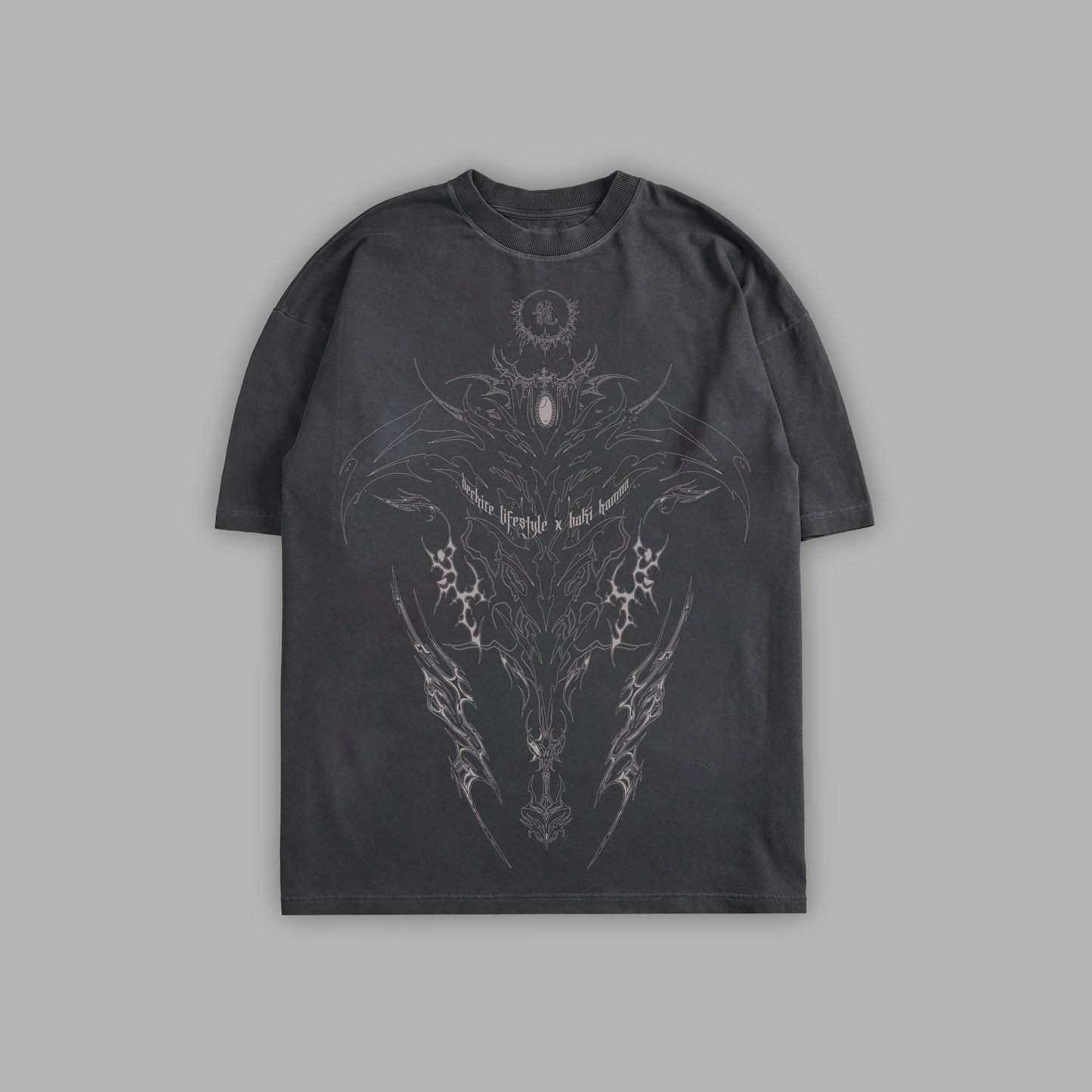 JACK HANMA 'LIMITED' 8oz OVERSIZED TEE IN GREY