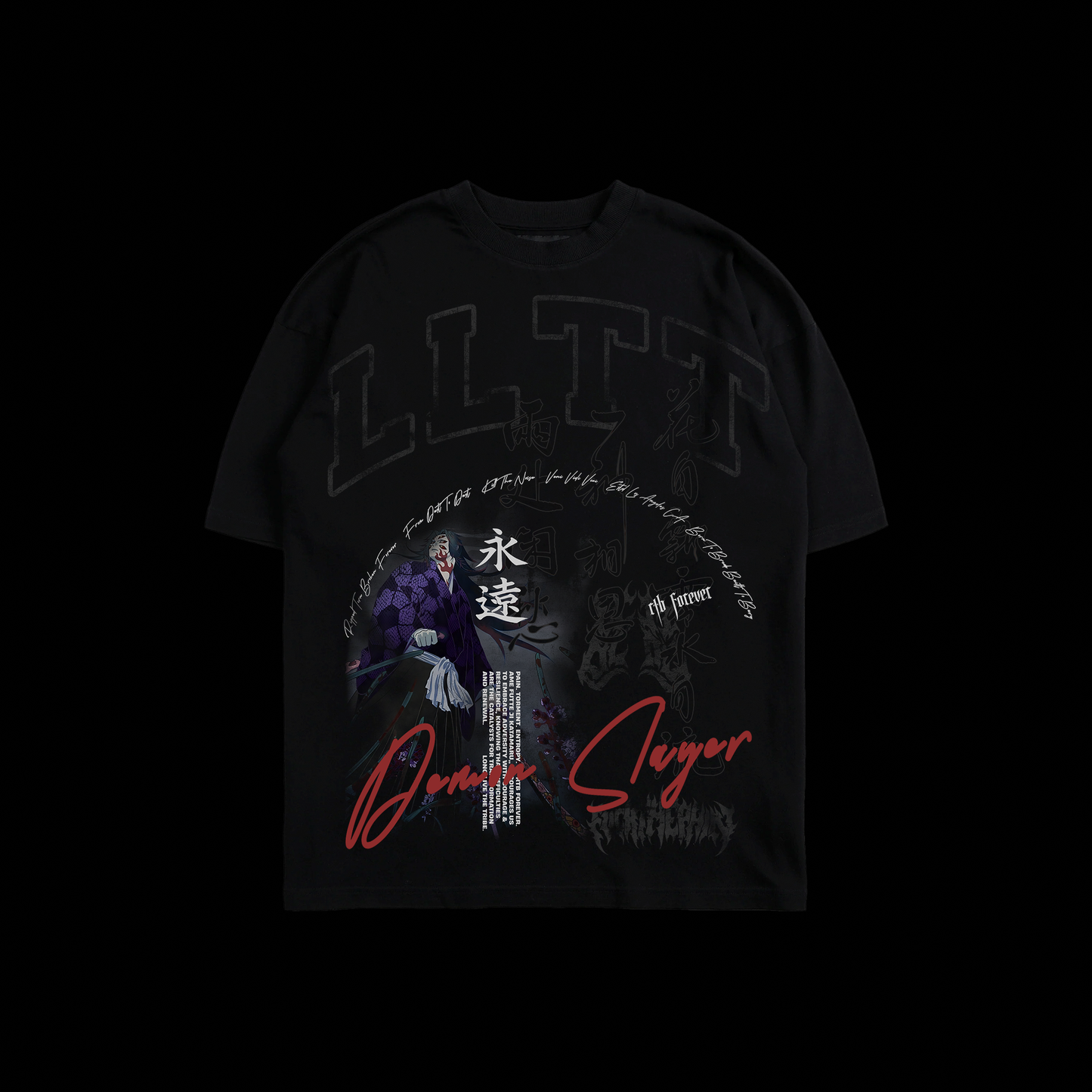 GRAVEYARD OF THE TWIN MOON 'LIMITED' OS TEE IN BLACK