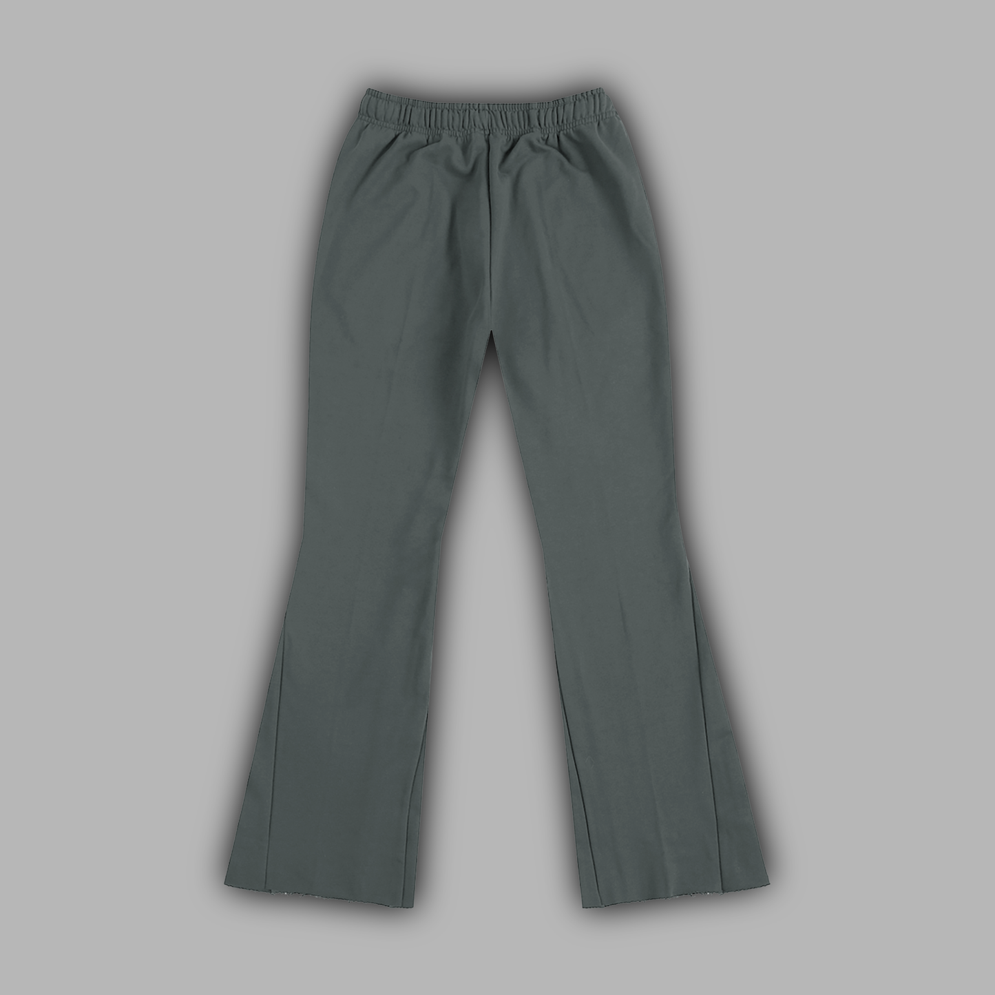 Z ... '1 OF 50' WIDE LEG FLARE SWEATS IN PASTEL GRAY
