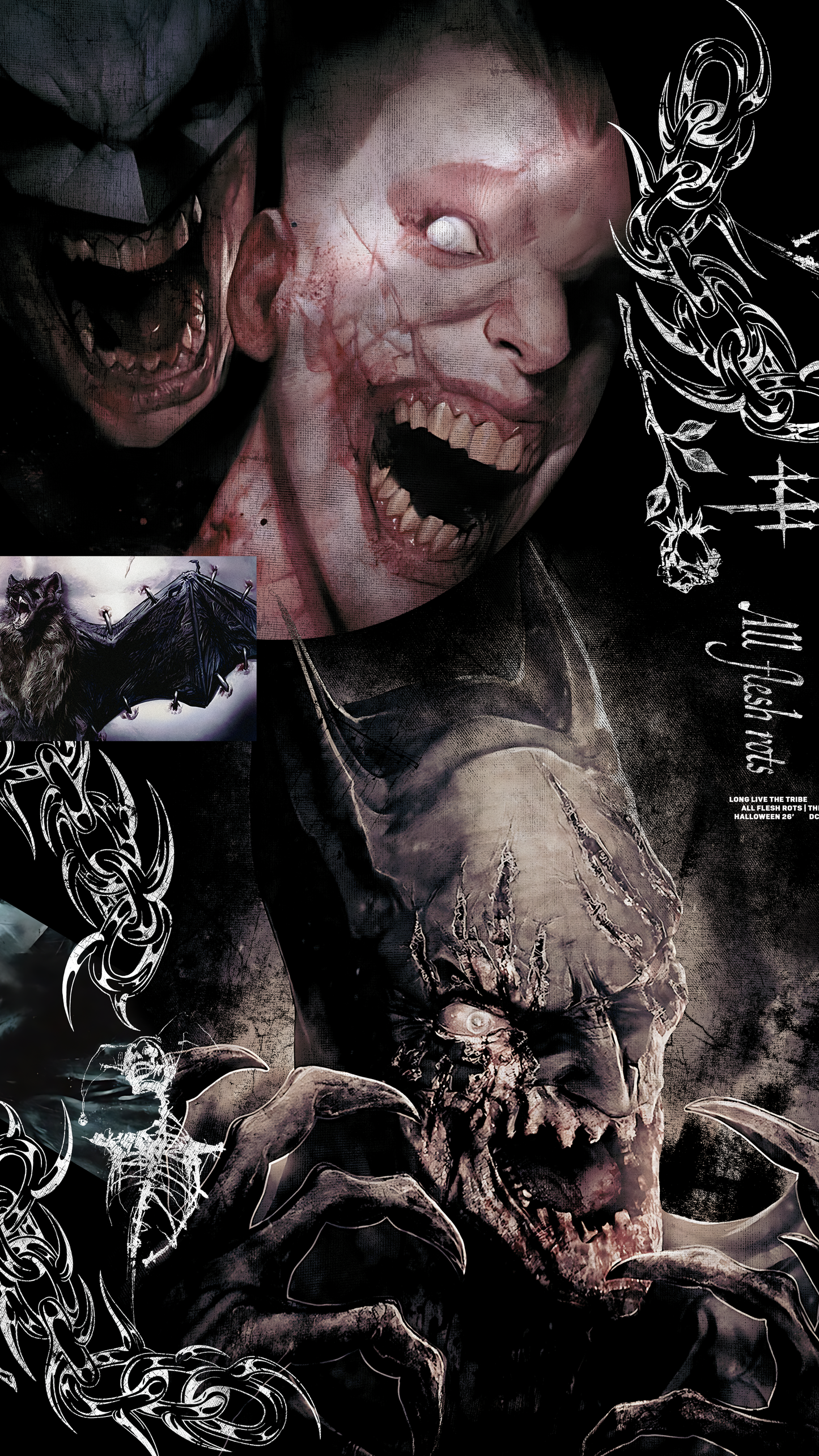 UNDEAD KNIGHT | ALL FLESH ROTS 'SERIES ZERO' OS TEE IN BLACK