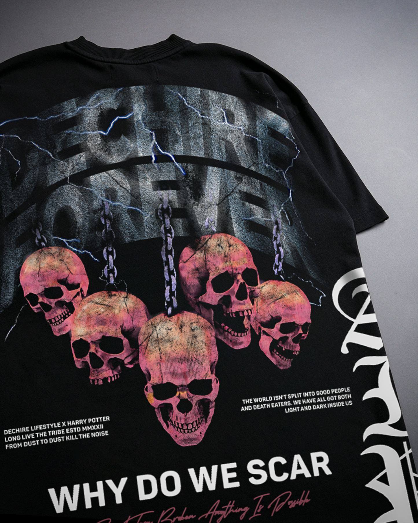 THE DEATHLY HALLOWS | TBWL '1 OF 500' OVERSIZED TEE IN BLACK