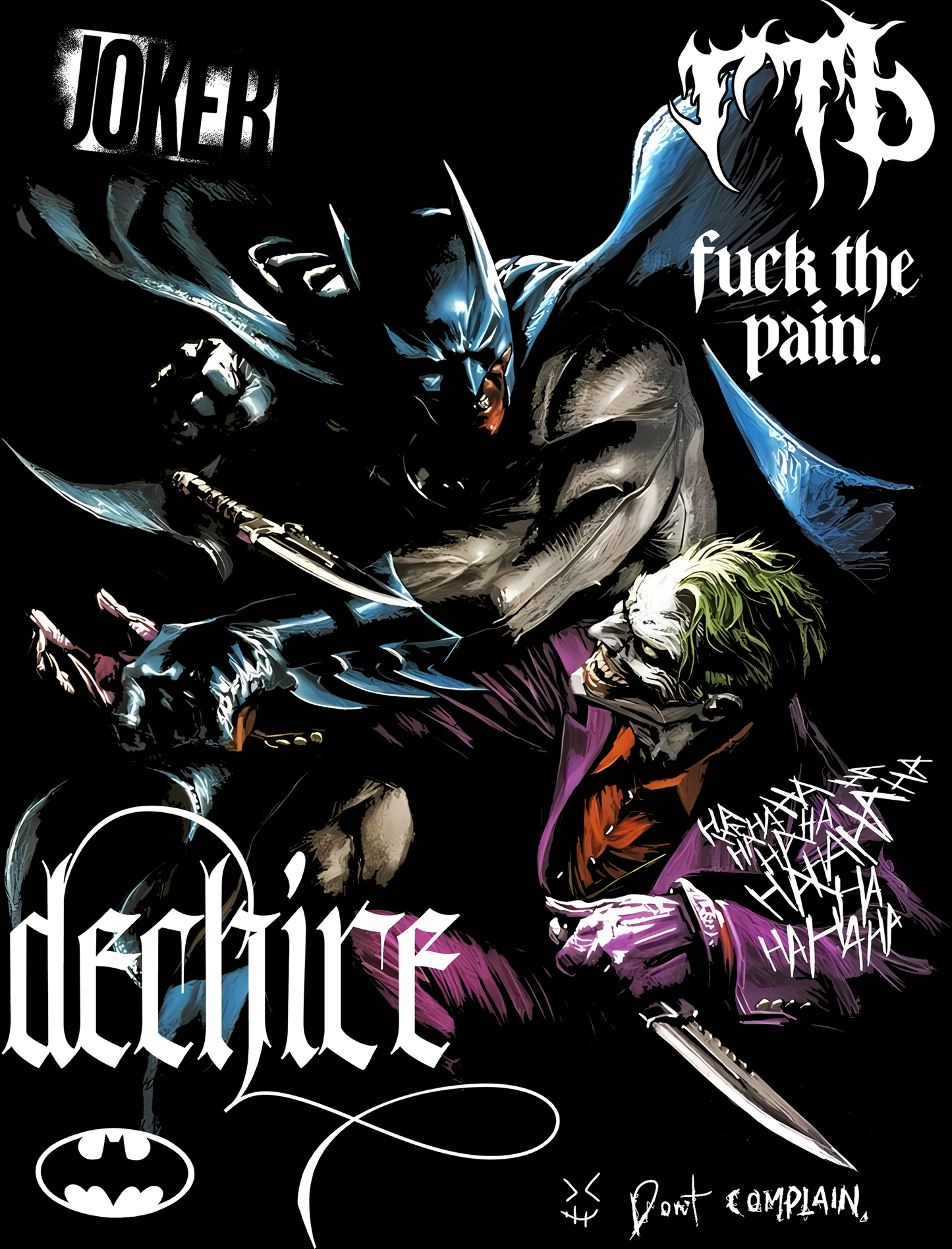 TEK JOKE'S ON YOU '1 OF 100' 8.5oz LA:MADE WGD TEE IN BLACK