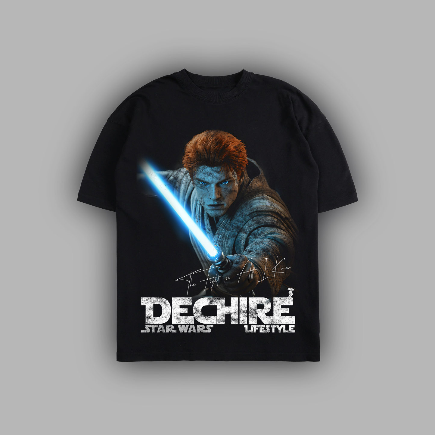 KAL KESTUS: JEDI SURVIVOR 'LIMITED' 8oz OVERSIZED TEE IN BLACK