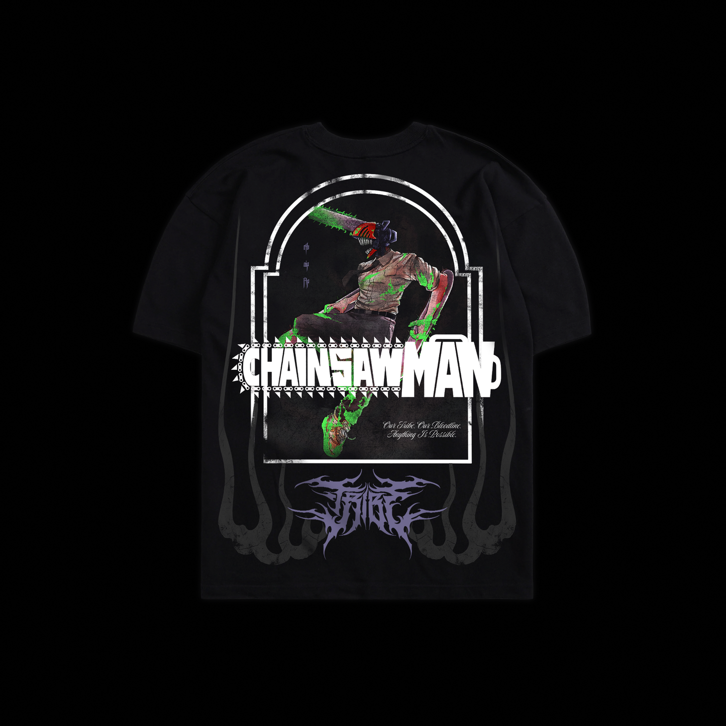 DENJI'S MF' RAGE 'LIMITED' OS TEE IN BLACK