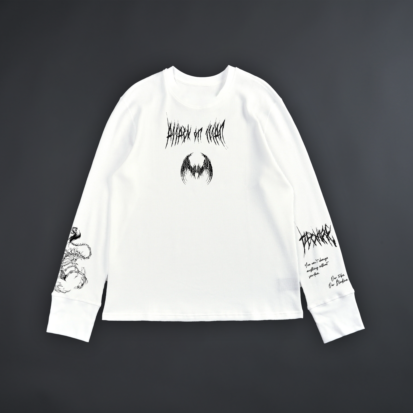 ATTACK ON TITAN '1 OF 50' FOG® x DL® ESSENTIAL LS TEE IN MOON WHITE