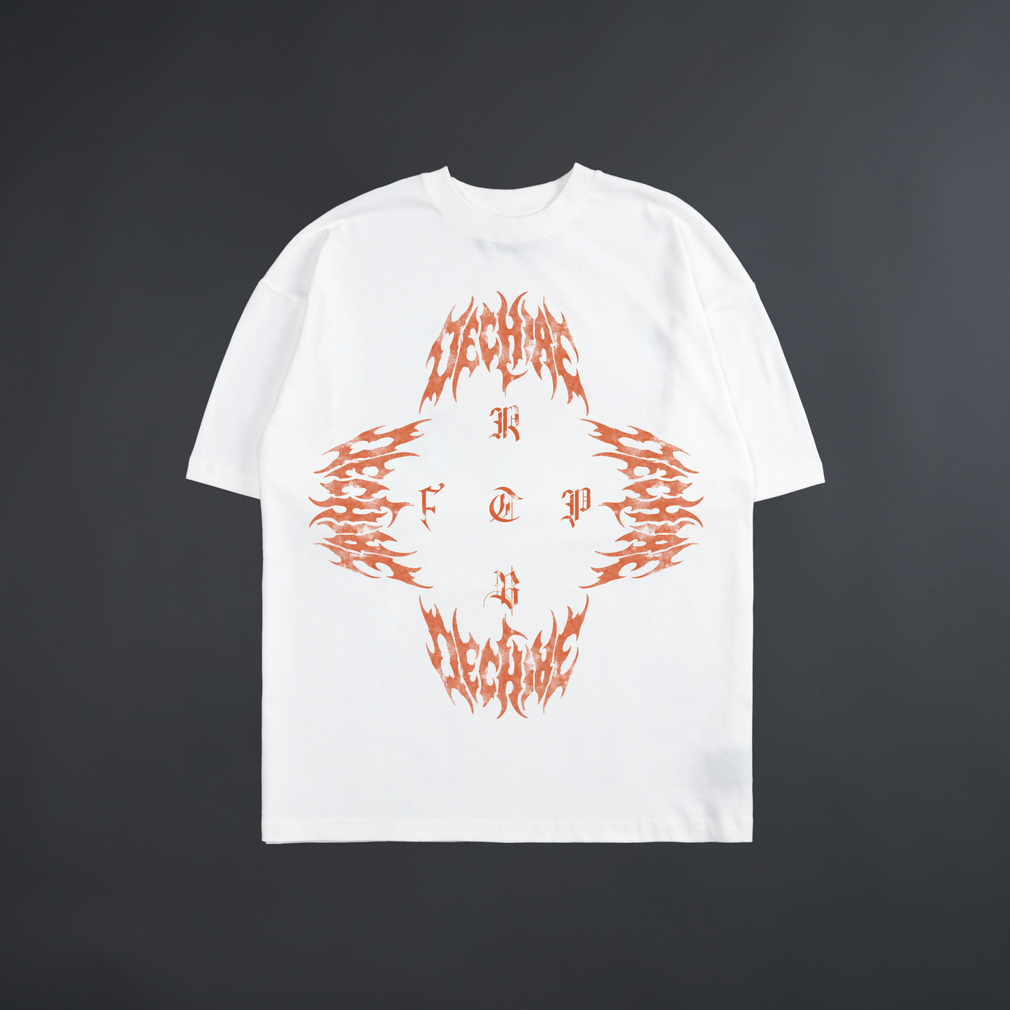 MEGUMI: DEMON DOGS 'LIMITED' 6oz OVERSIZED TEE IN WHITE