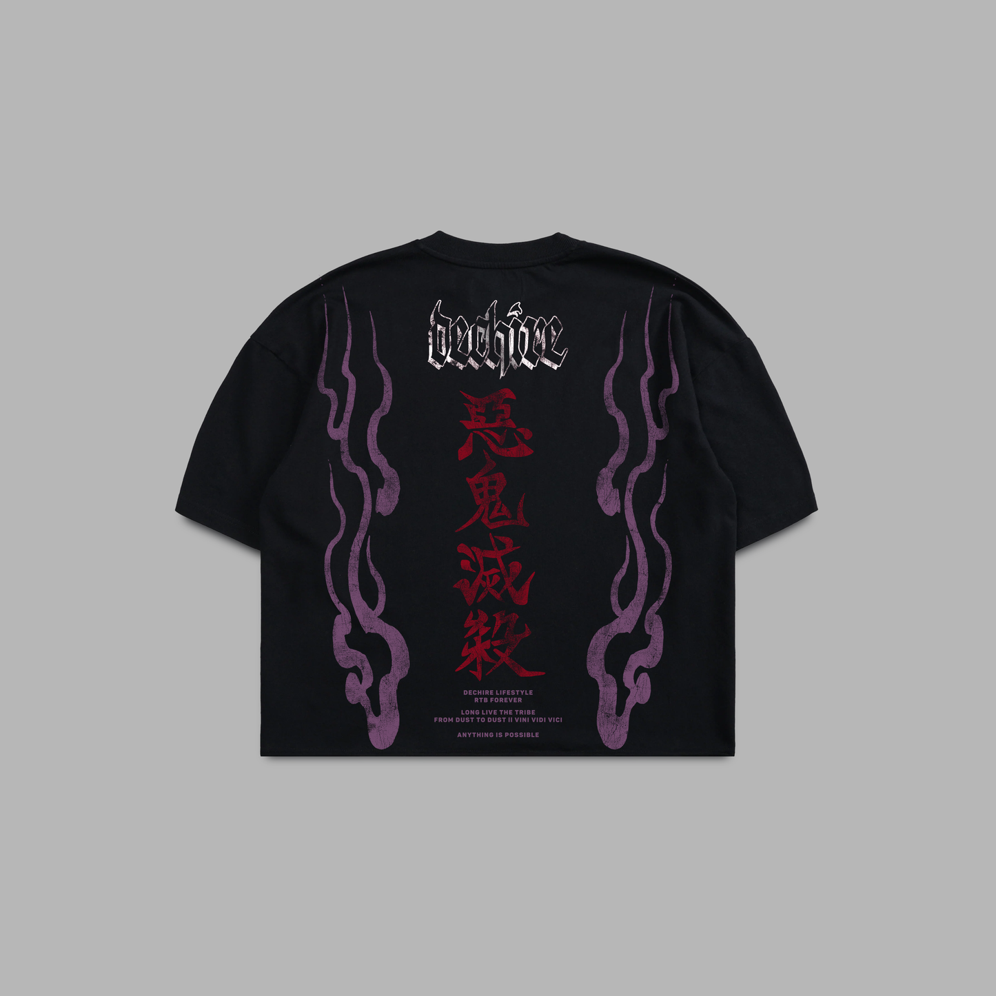 THE DEMON KING 'LIMITED' OVERSIZED BOXY TEE IN BLACK