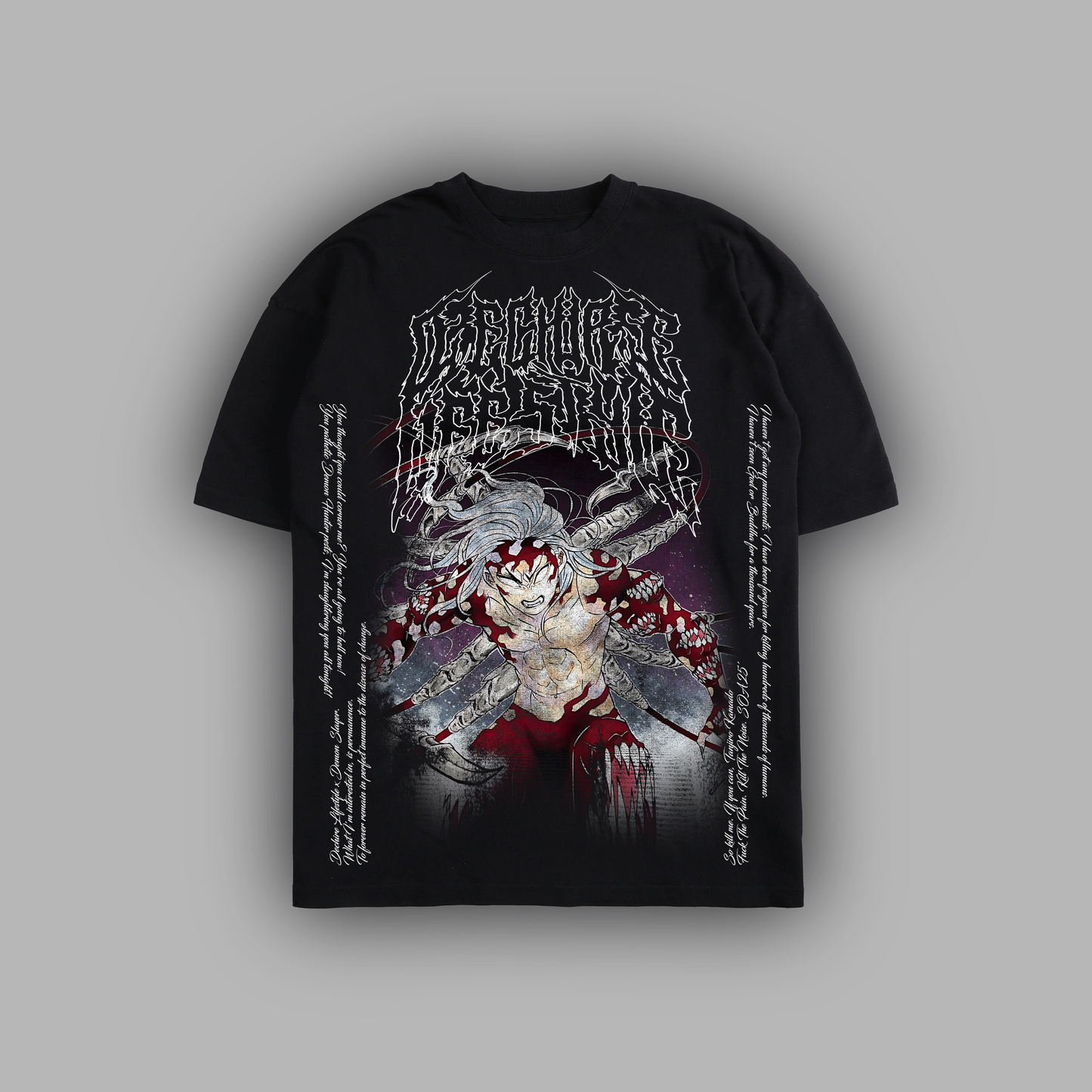 THE DEMON KING 'LIMITED' 6oz OVERSIZED TEE IN BLACK