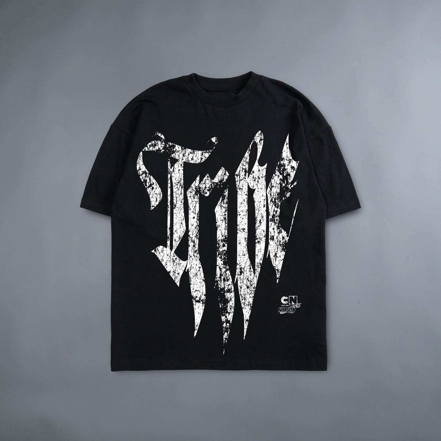 NINE-TAILS UNLEASHED 'LIMITED' 240X BOXY OVERSIZED TEE IN BLACK