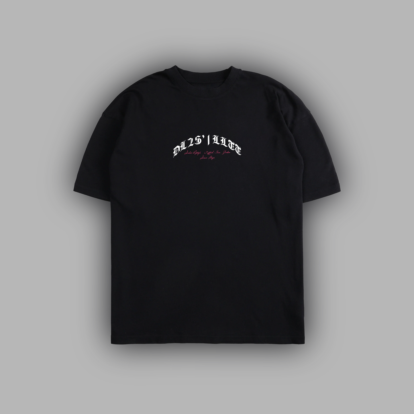 NEZUKO 'LIMITED' 6oz OVERSIZED TEE IN BLACK